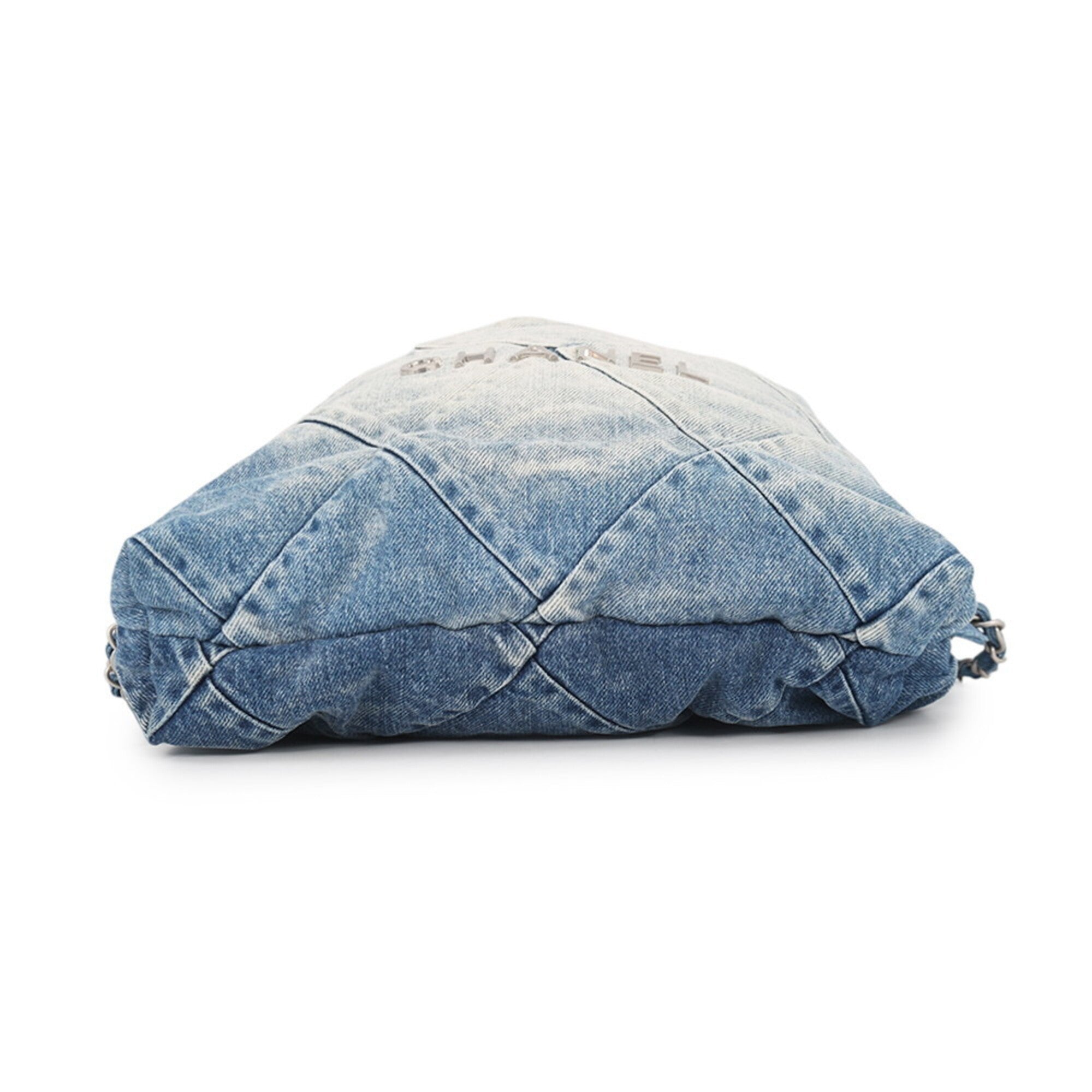 Chanel Blue Denim Handbag (Pre-Owned)