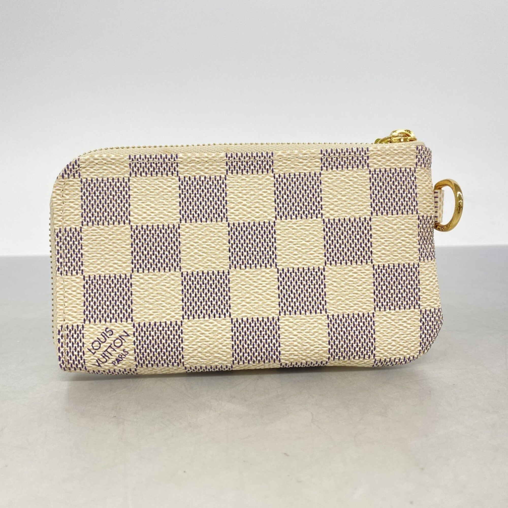 Louis Vuitton Green White Coin Purse/Coin Case (Pre-Owned)