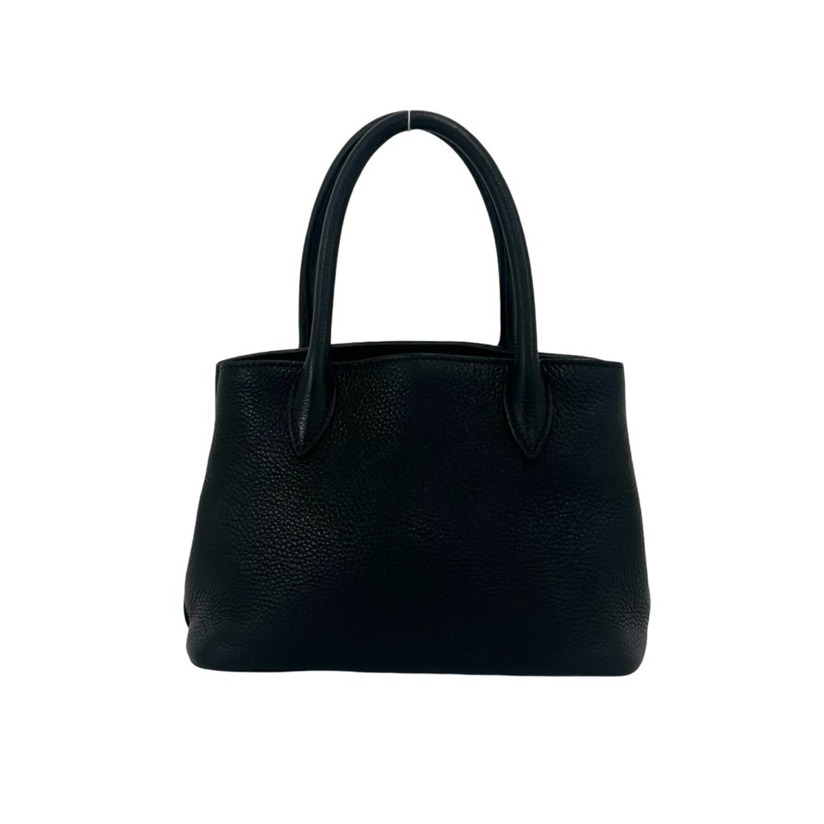Prada Black Leather Handbag Shoulder Bag Tote Bag (Pre-Owned)