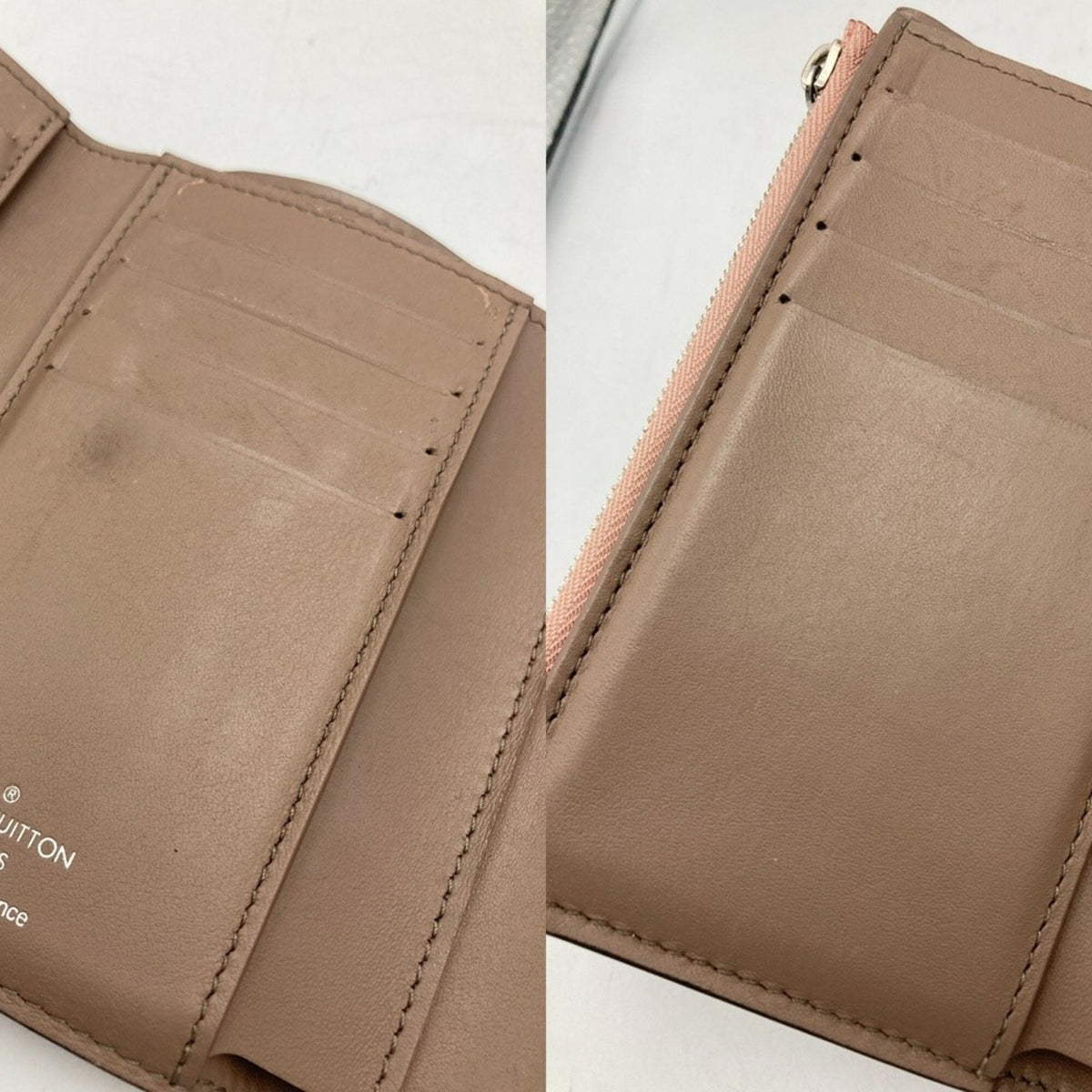 Louis Vuitton Magnolia Pink Leather Wallet (Tri-Fold) (Pre-Owned)
