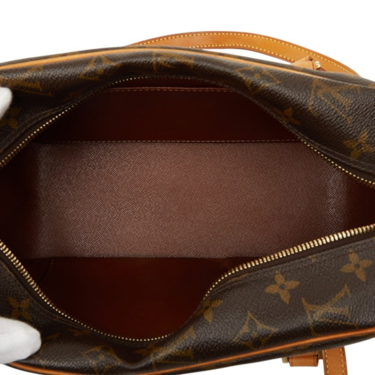 Louis Vuitton Brown Pvc Leather Handbag Shoulder Bag (Pre-Owned)