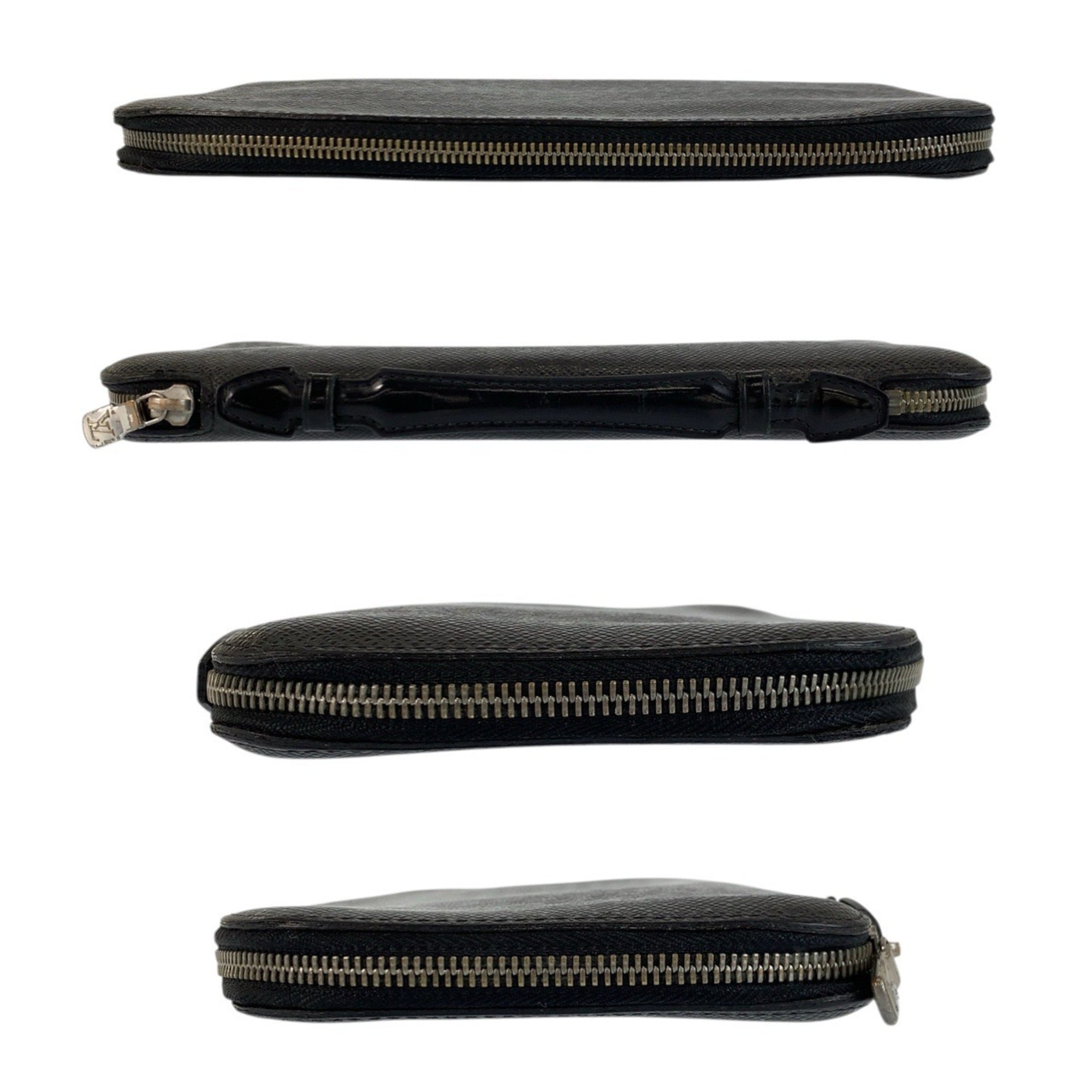 Louis Vuitton Black Taiga Leather Wallet (Bi-Fold) (Pre-Owned)