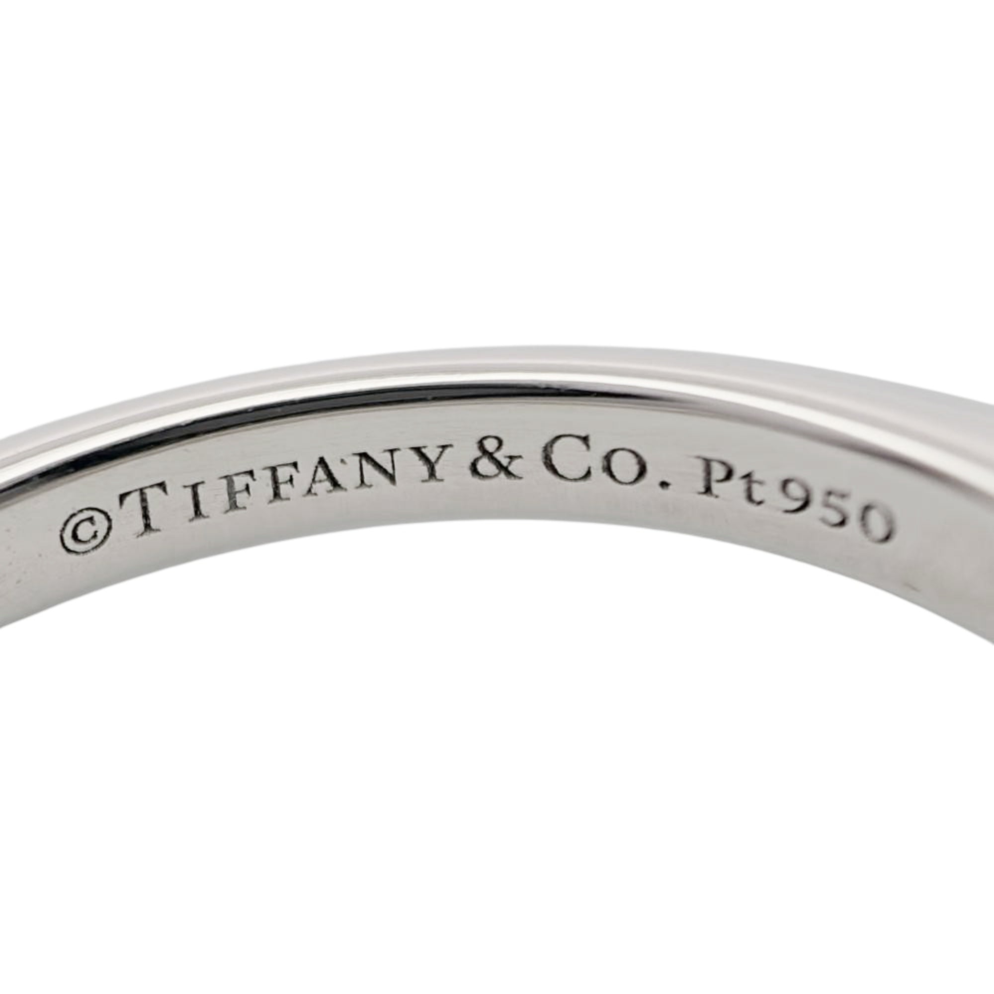 Tiffany Platinum Platinum 950 Band Ring (Pre-Owned)