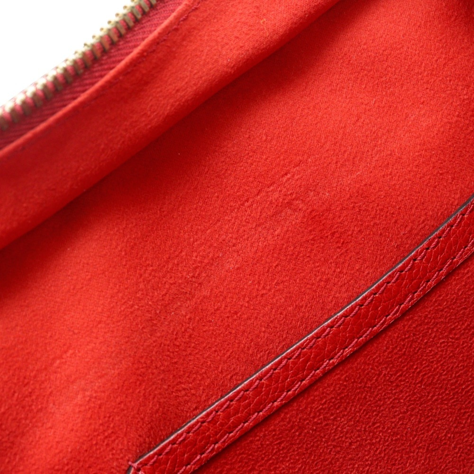 Celine Red Color Leather Handbag (Pre-Owned)