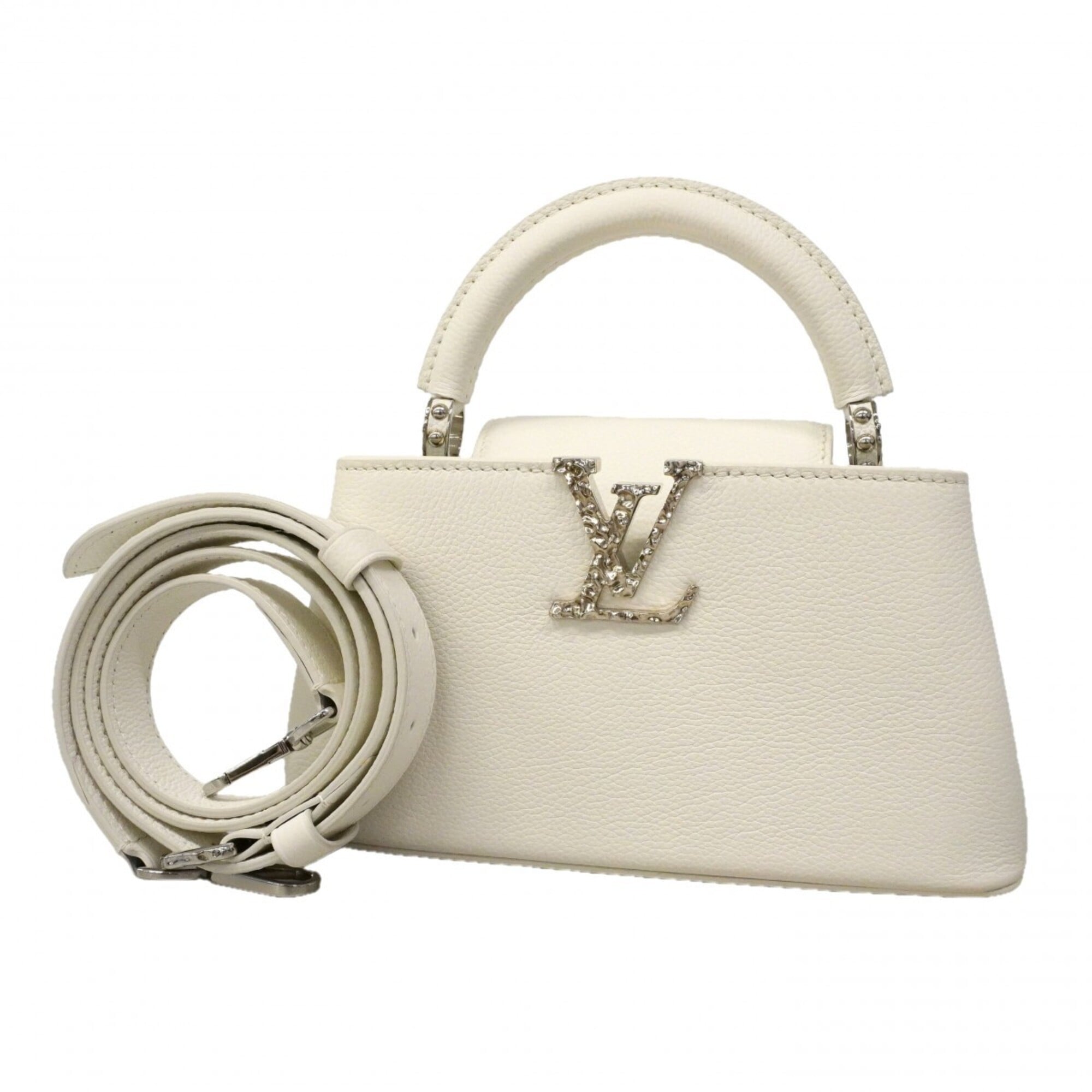 Louis Vuitton White Handbag (Pre-Owned)