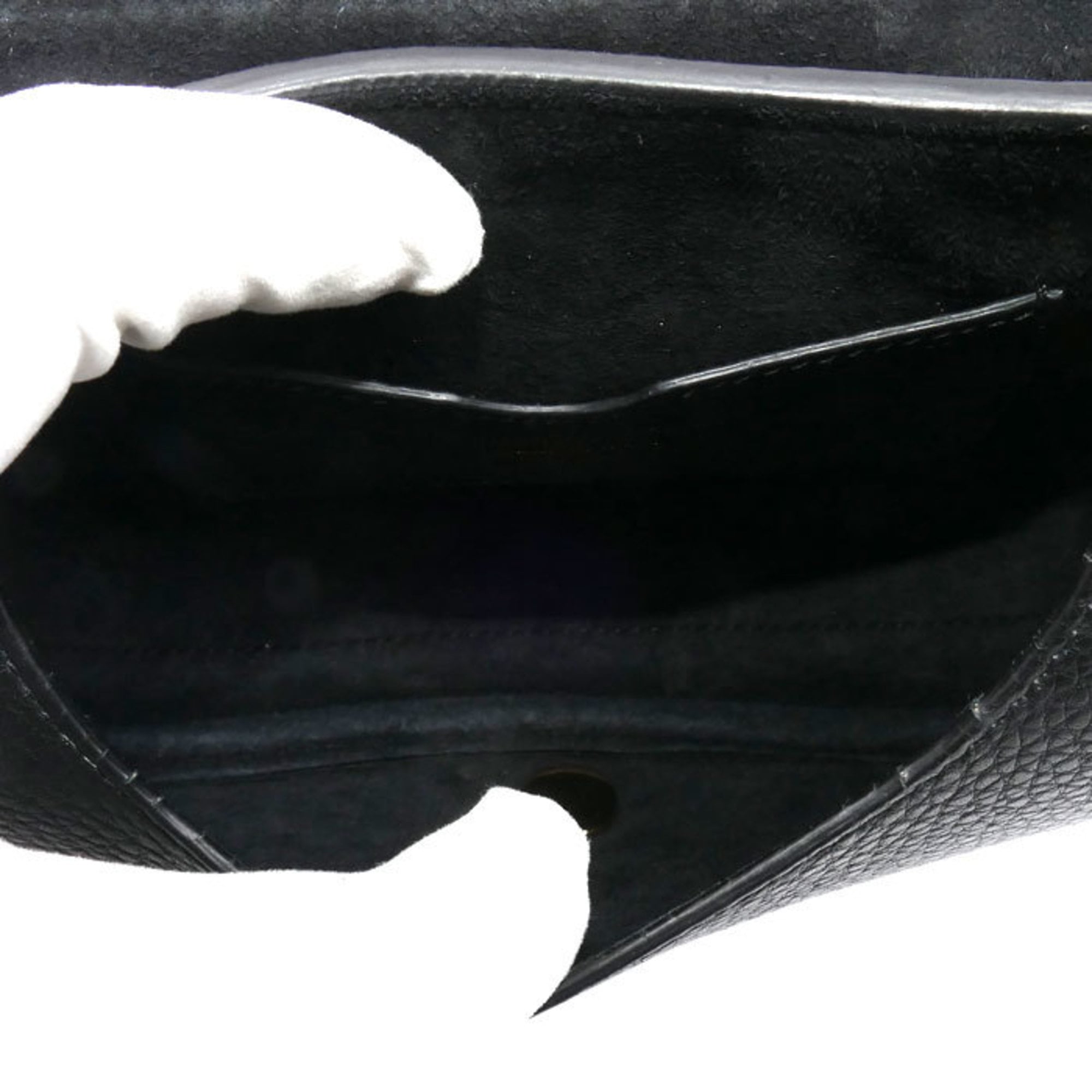 Christian Dior Black Leather Shoulder Bag (Pre-Owned)