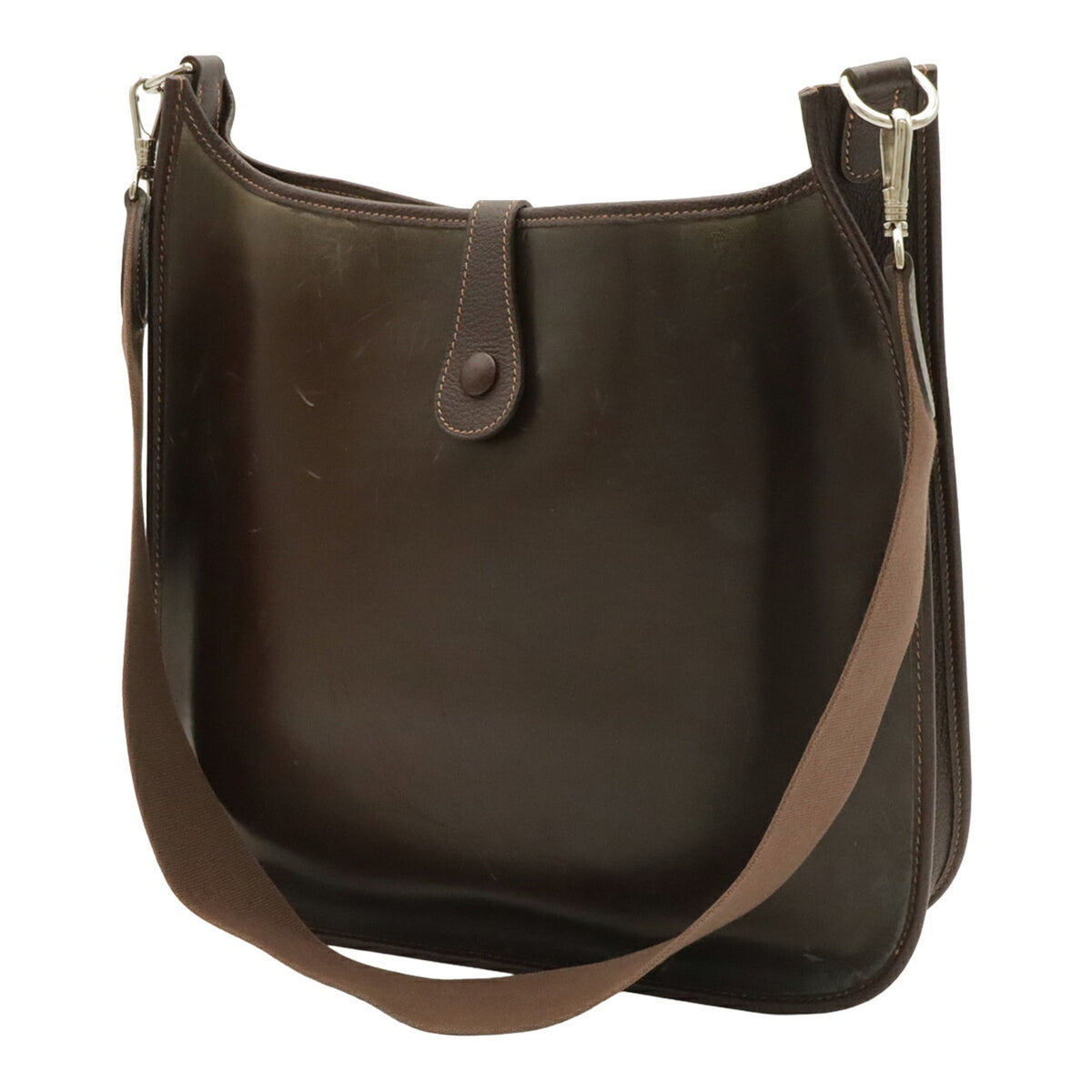 Hermes Dark Brown Amazonia Shoulder Bag (Pre-Owned)