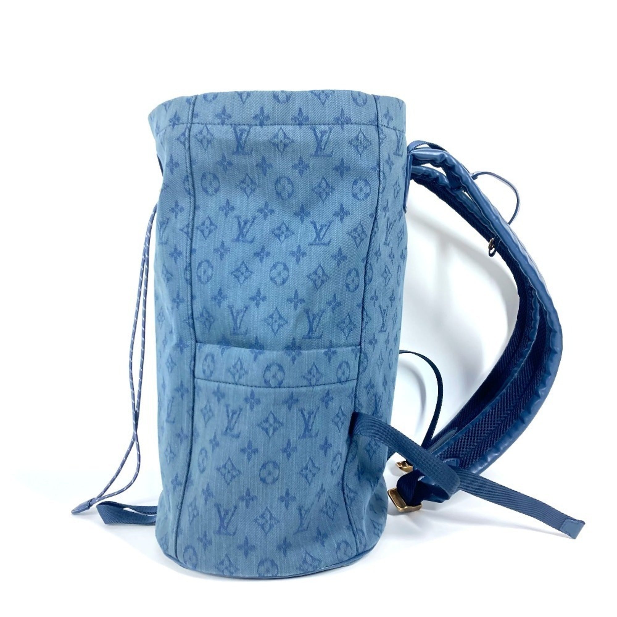 Louis Vuitton Blue Monogram Denim Canvas Backpack (Pre-Owned)