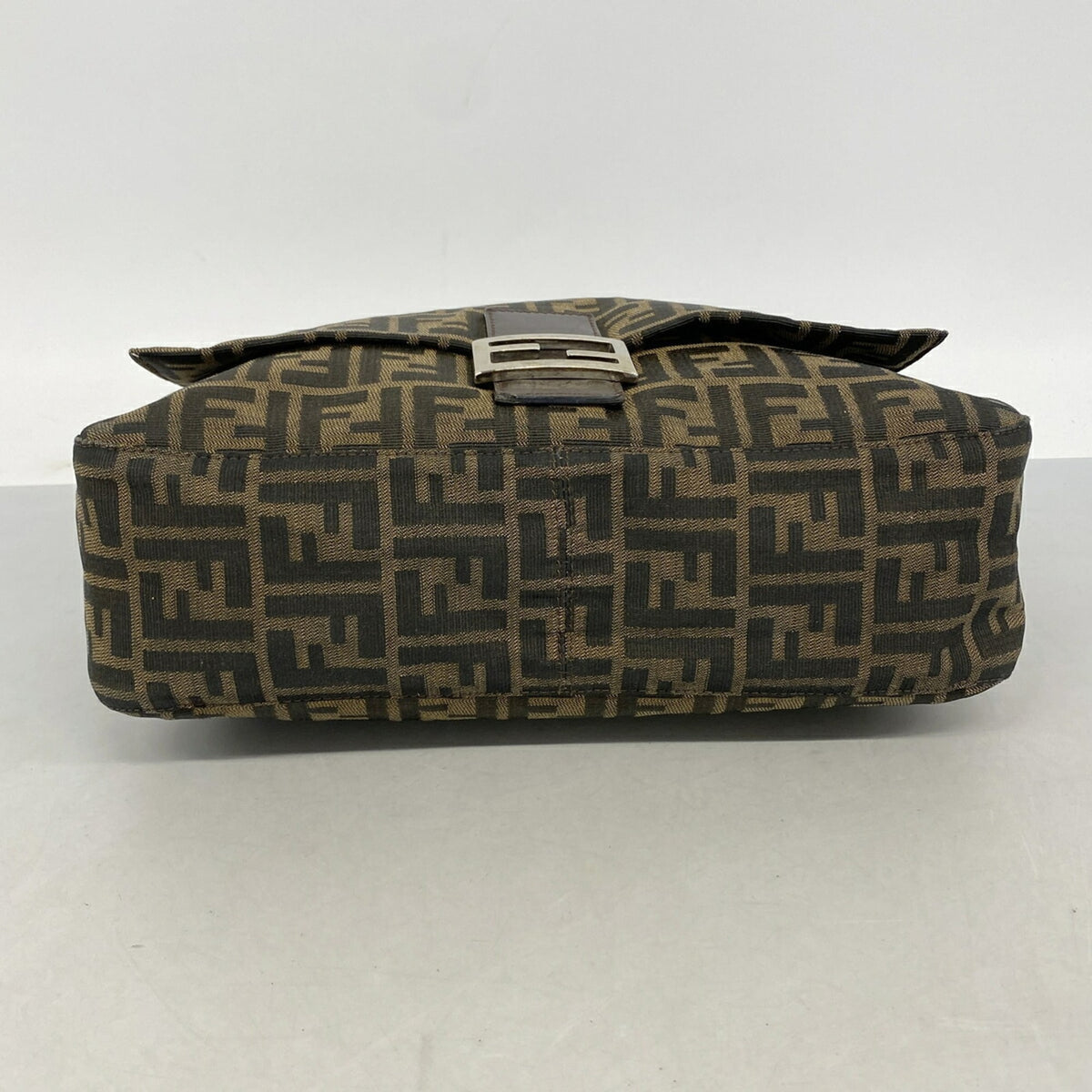 Fendi Brown Nylon Canvas Shoulder Bag (Pre-Owned)