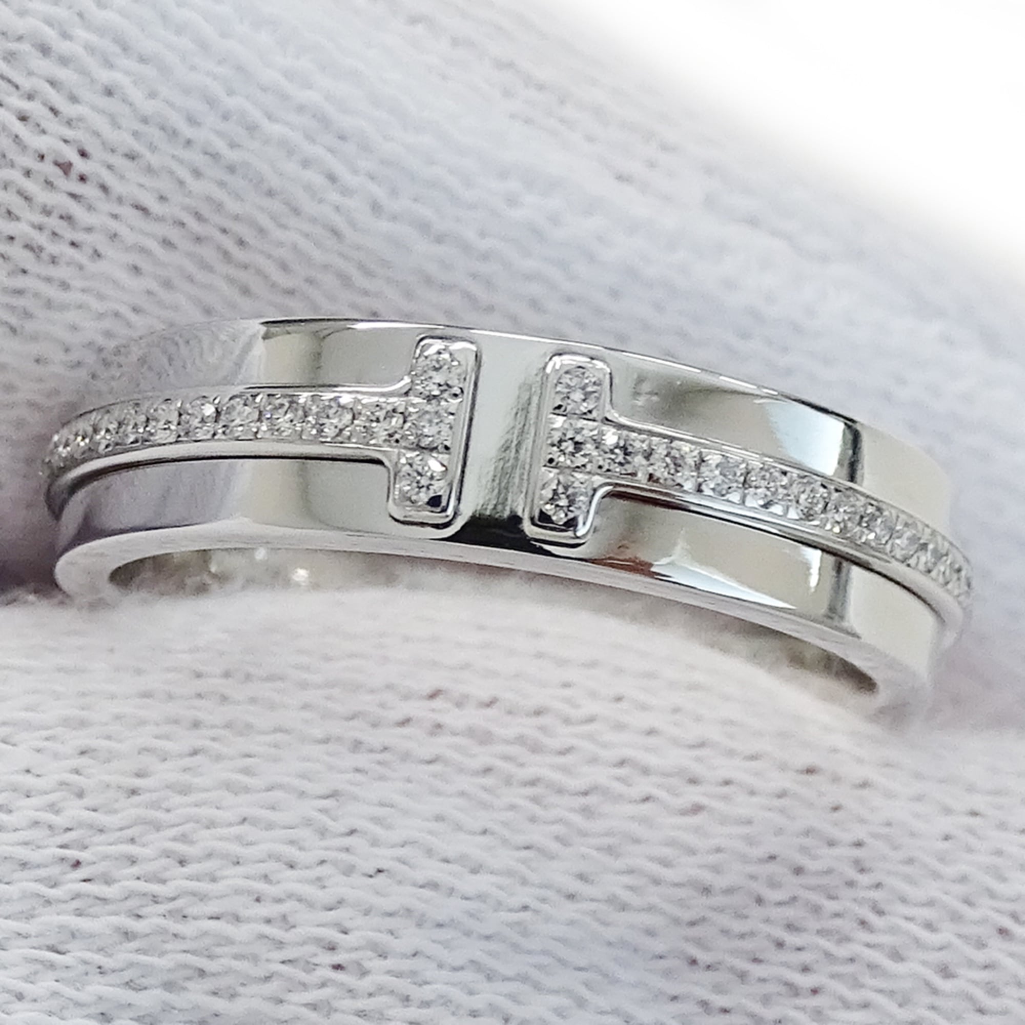Tiffany White Gold White Gold (18K) Band Ring (Pre-Owned)