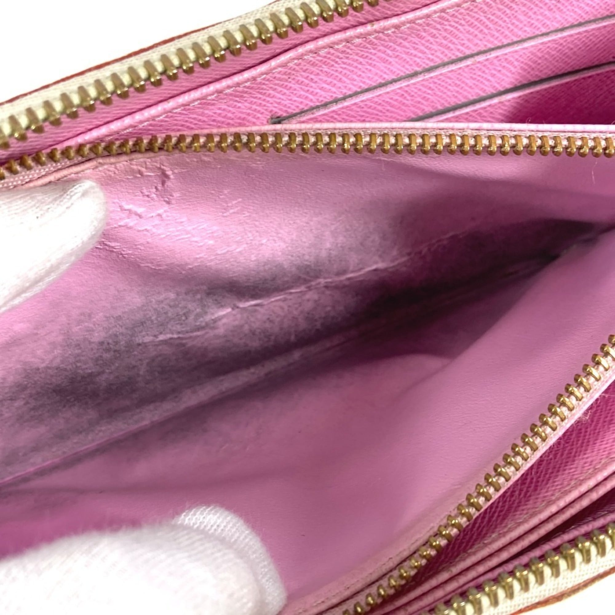 Louis Vuitton Pink White Monogram Multicolore Long Wallet (Bi-Fold) (Pre-Owned)