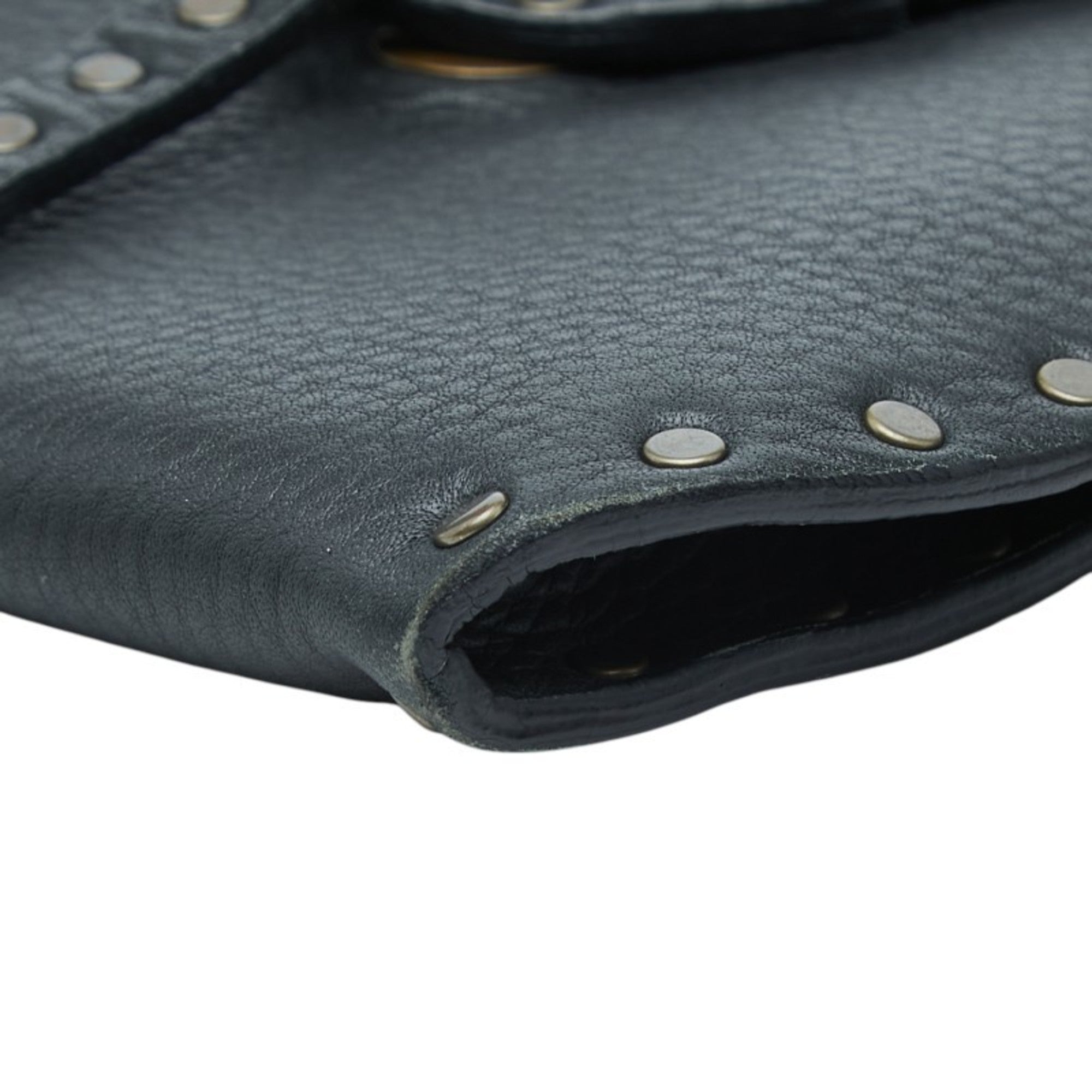 Celine Black Leather Pochette Shoulder Bag (Pre-Owned)