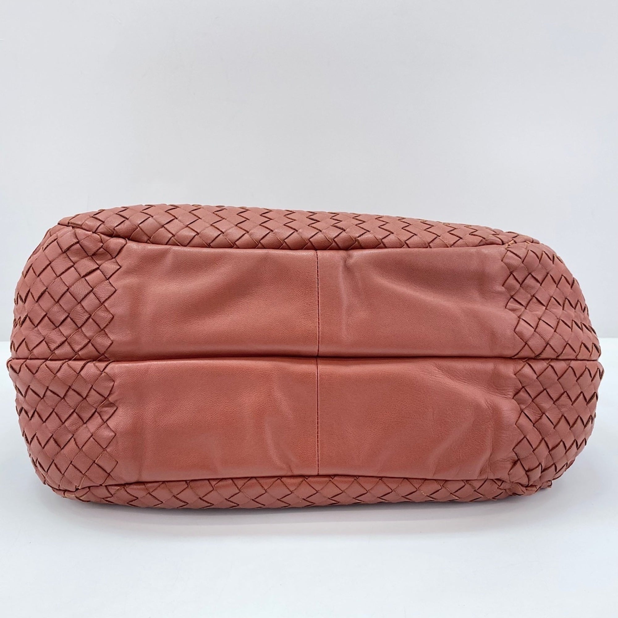 Bottega Veneta Intrecciato Pink Intrecciato Handbag (Pre-Owned)