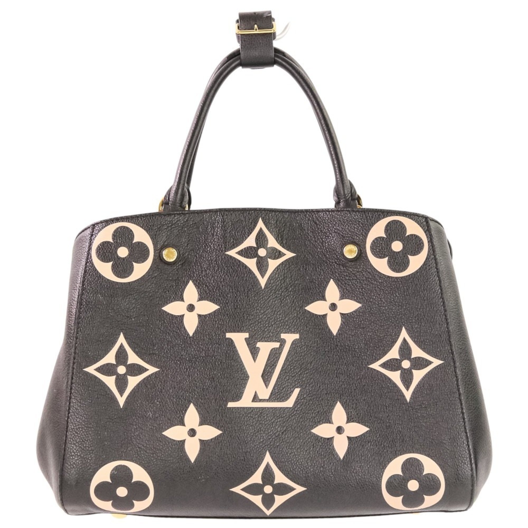 Louis Vuitton Black Monogram Empreinte Handbag (Pre-Owned)