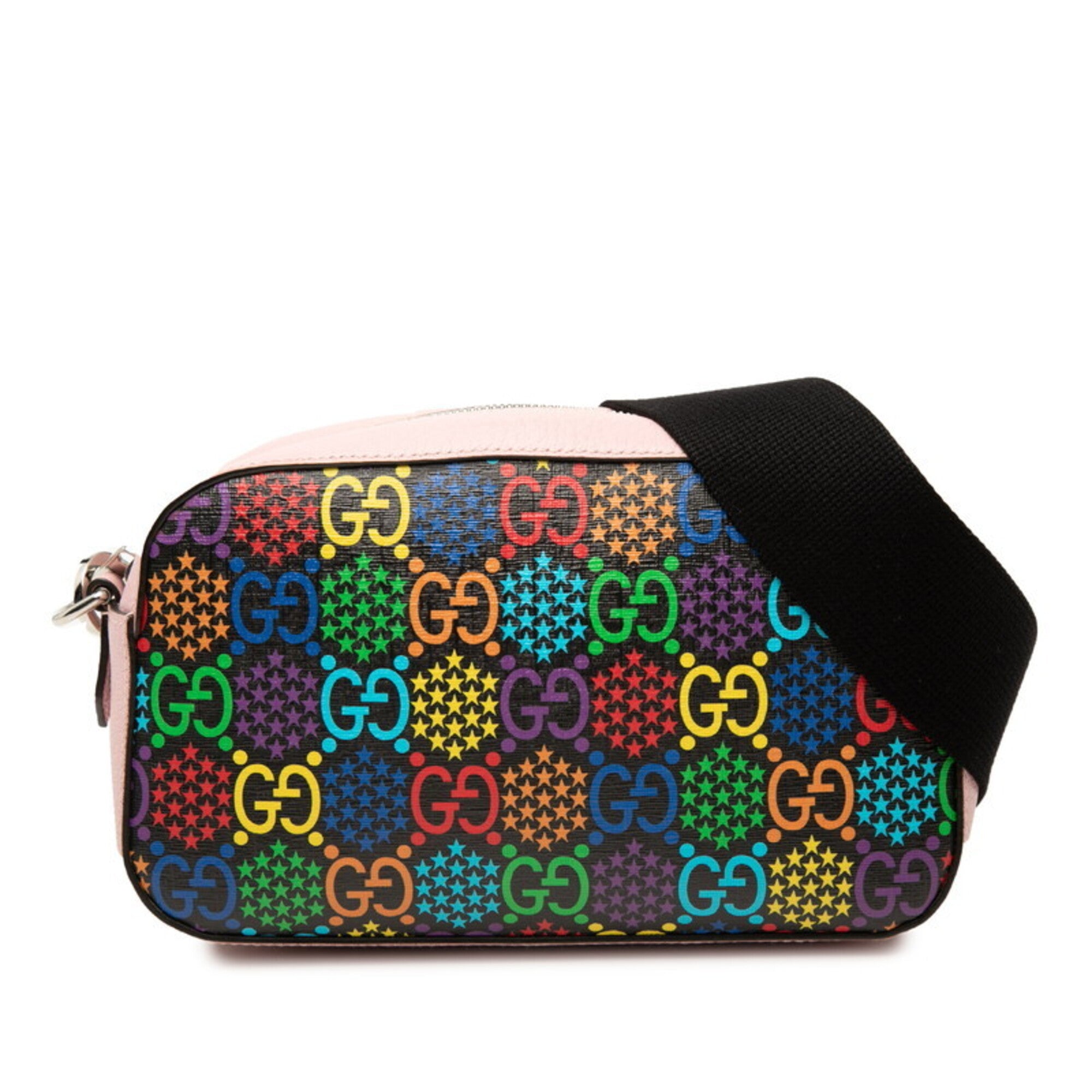 Gucci Multi-Color Pink Pvc Leather Shoulder Bag (Pre-Owned)