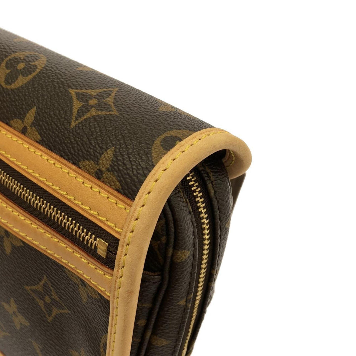 Louis Vuitton Marron Monogram Coated Canvas Shoulder Bag (Pre-Owned)