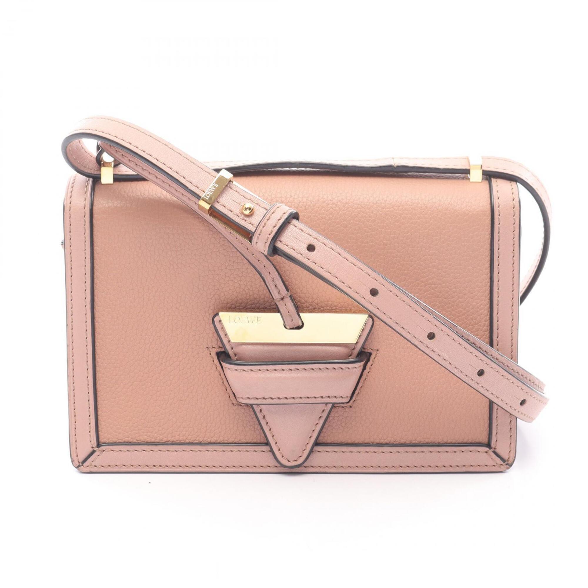 Loewe Pink Leather Handbag Shoulder Bag (Pre-Owned)