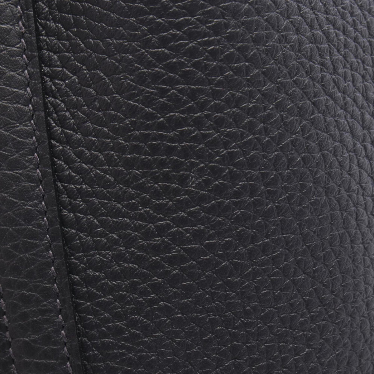 Hermes Navy Taurillon Clemence Leather Handbag (Pre-Owned)