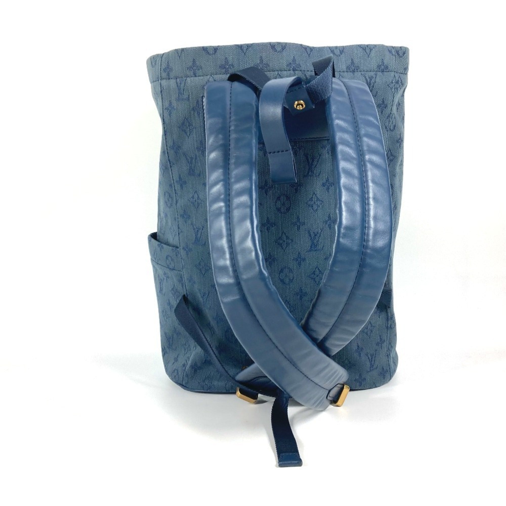 Louis Vuitton Blue Monogram Denim Canvas Backpack (Pre-Owned)