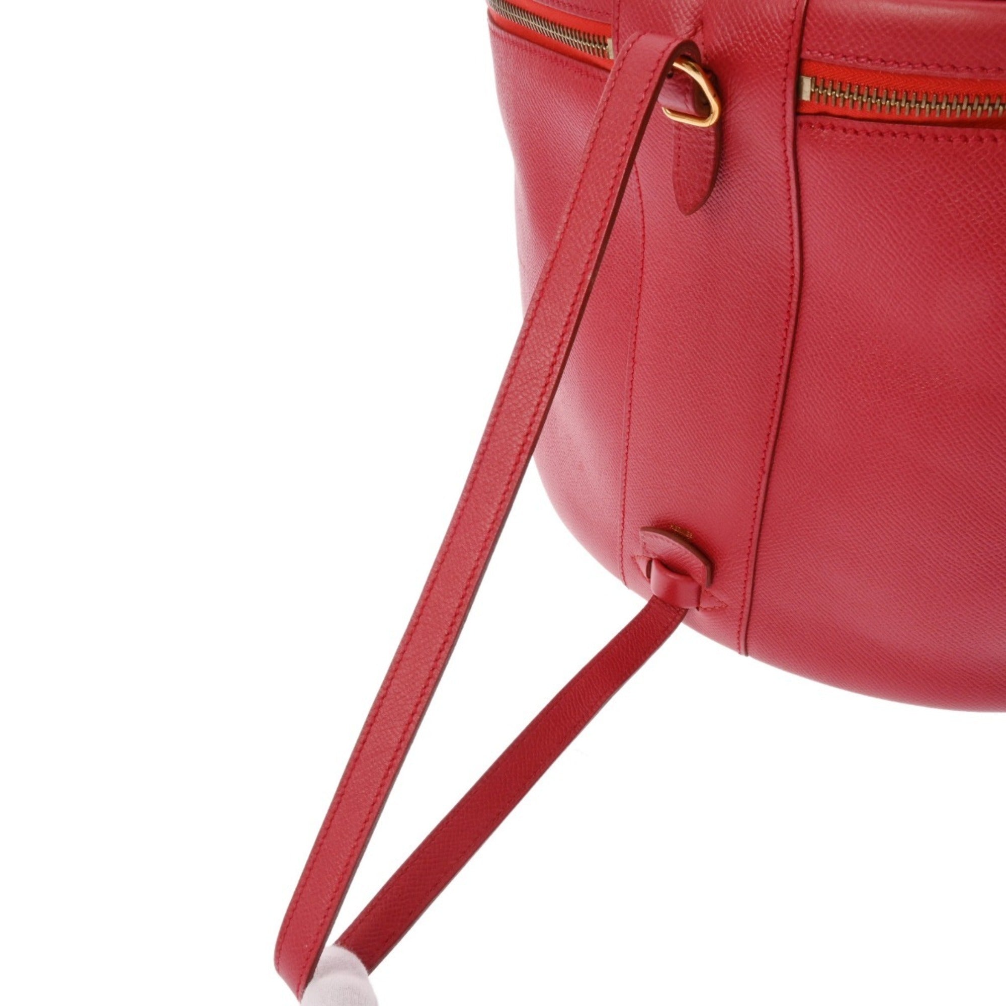 Hermes Rouge Vif Courchevel Leather Vanity Bag (Pre-Owned)