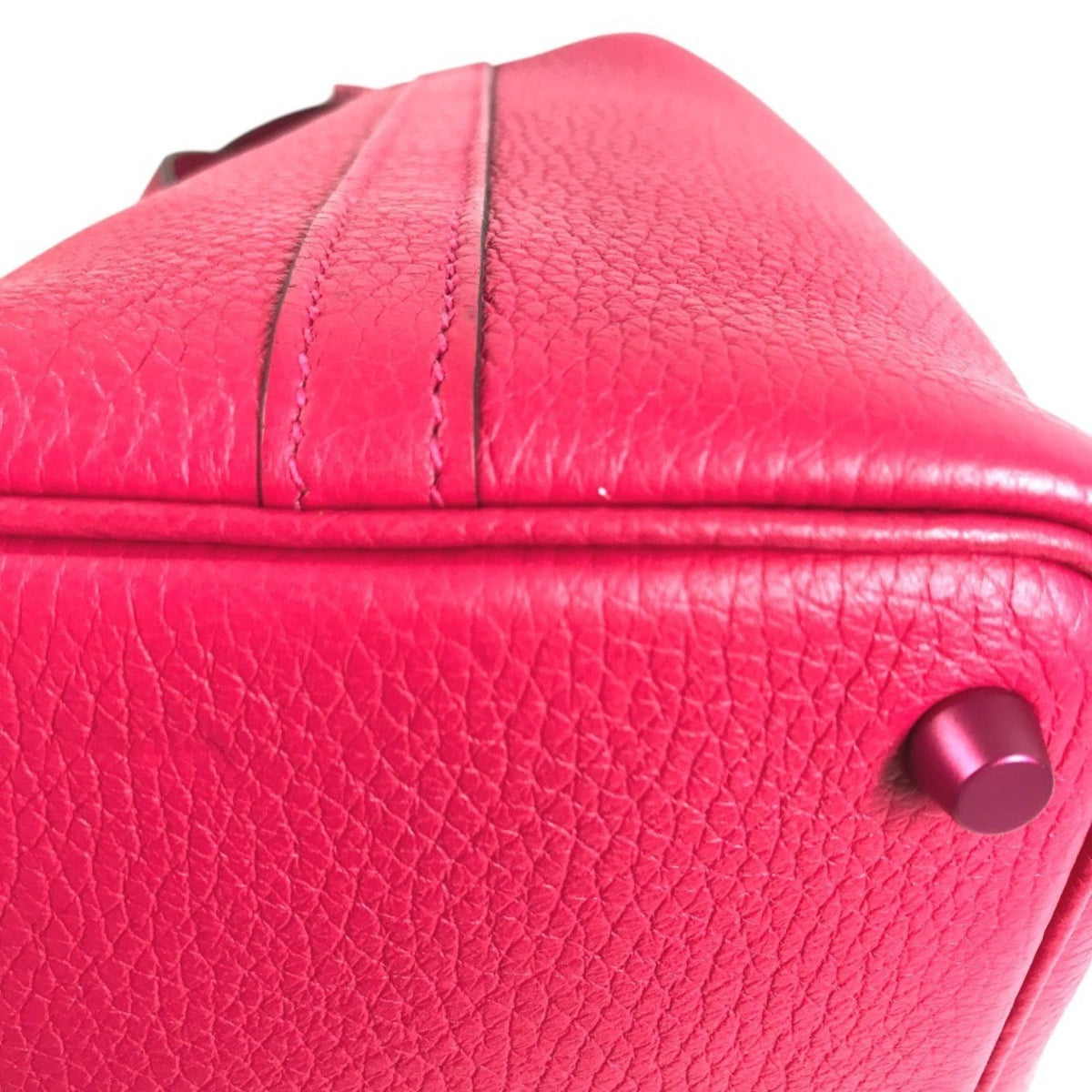 Hermes Pink Taurillon Clemence Leather Handbag (Pre-Owned)