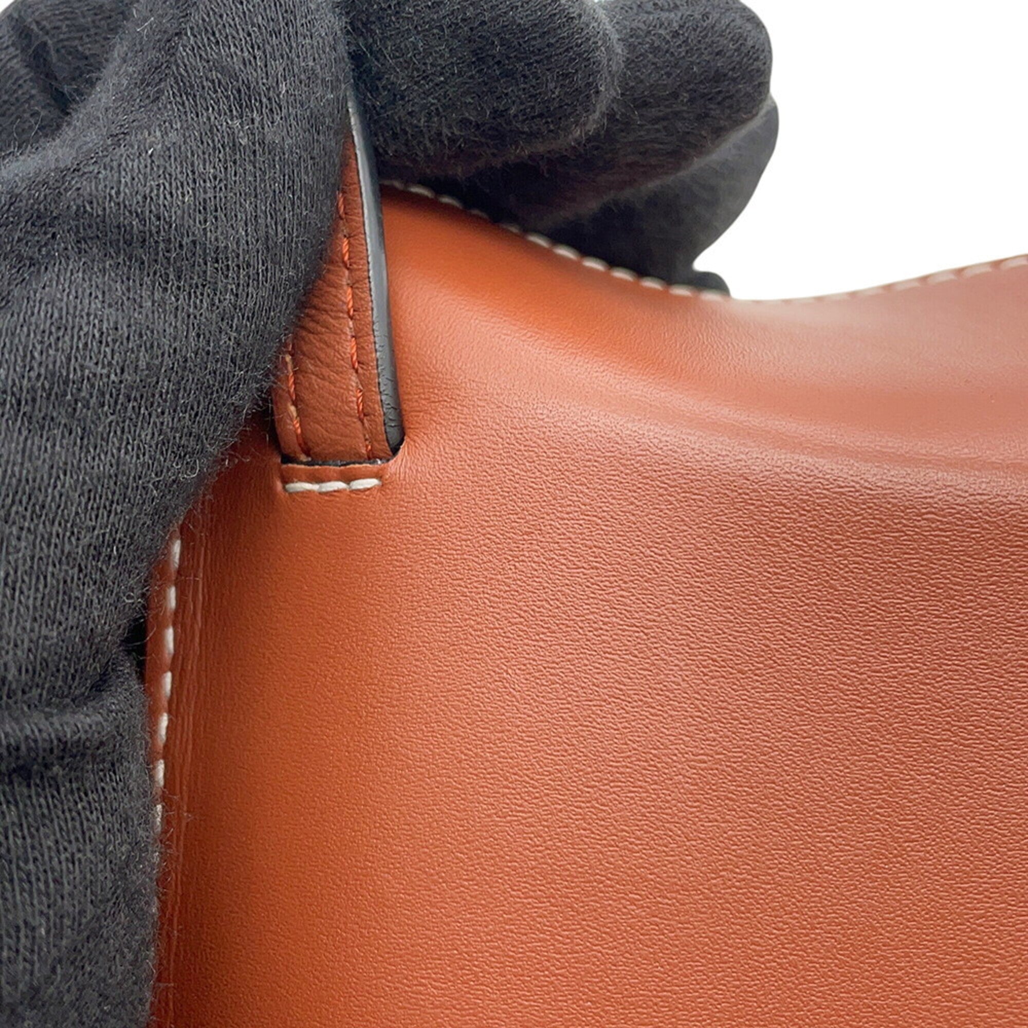 Loewe Brown Leather Handbag Pochette Shoulder Bag (Pre-Owned)