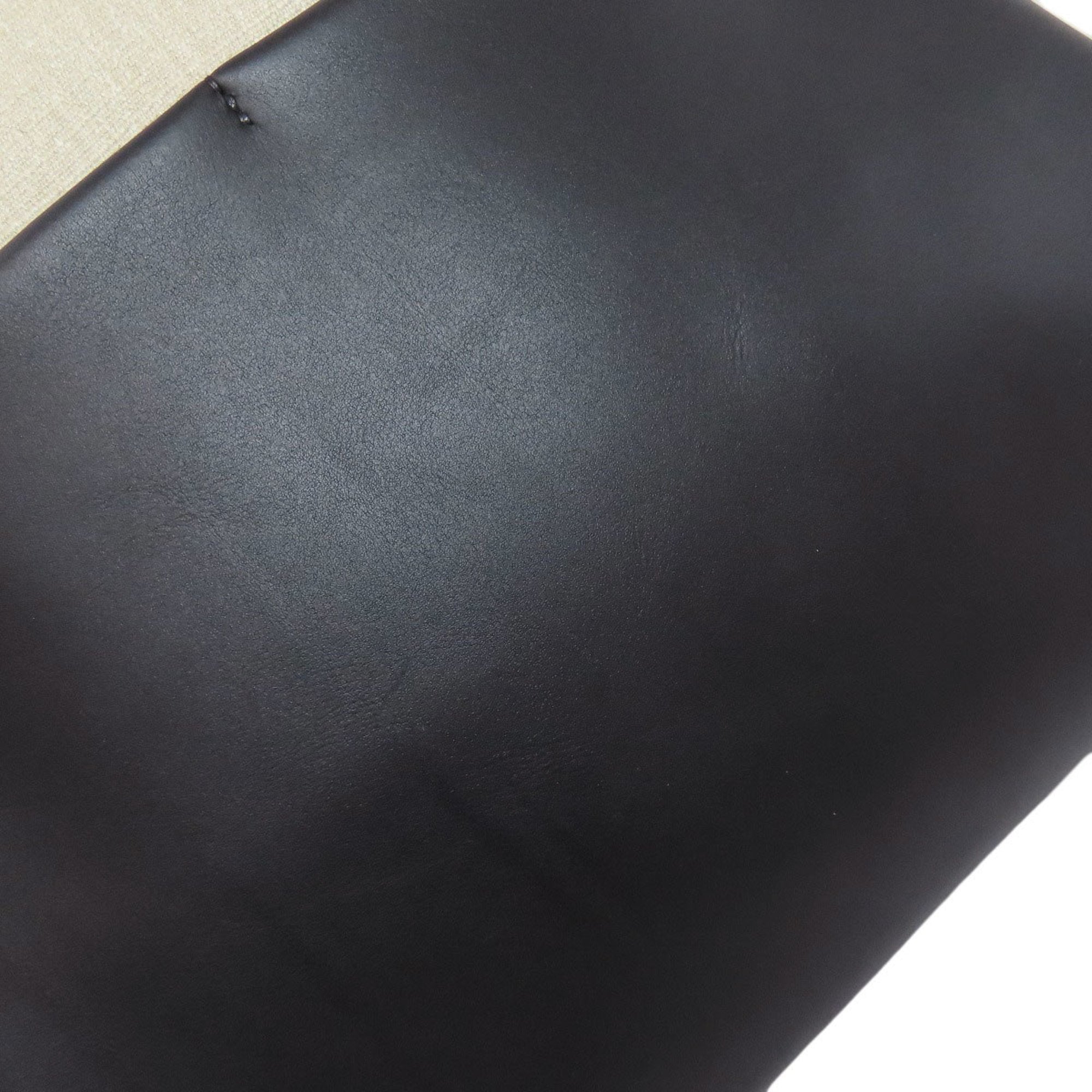 Hermes Beige Black Canvas Leather Backpack (Pre-Owned)