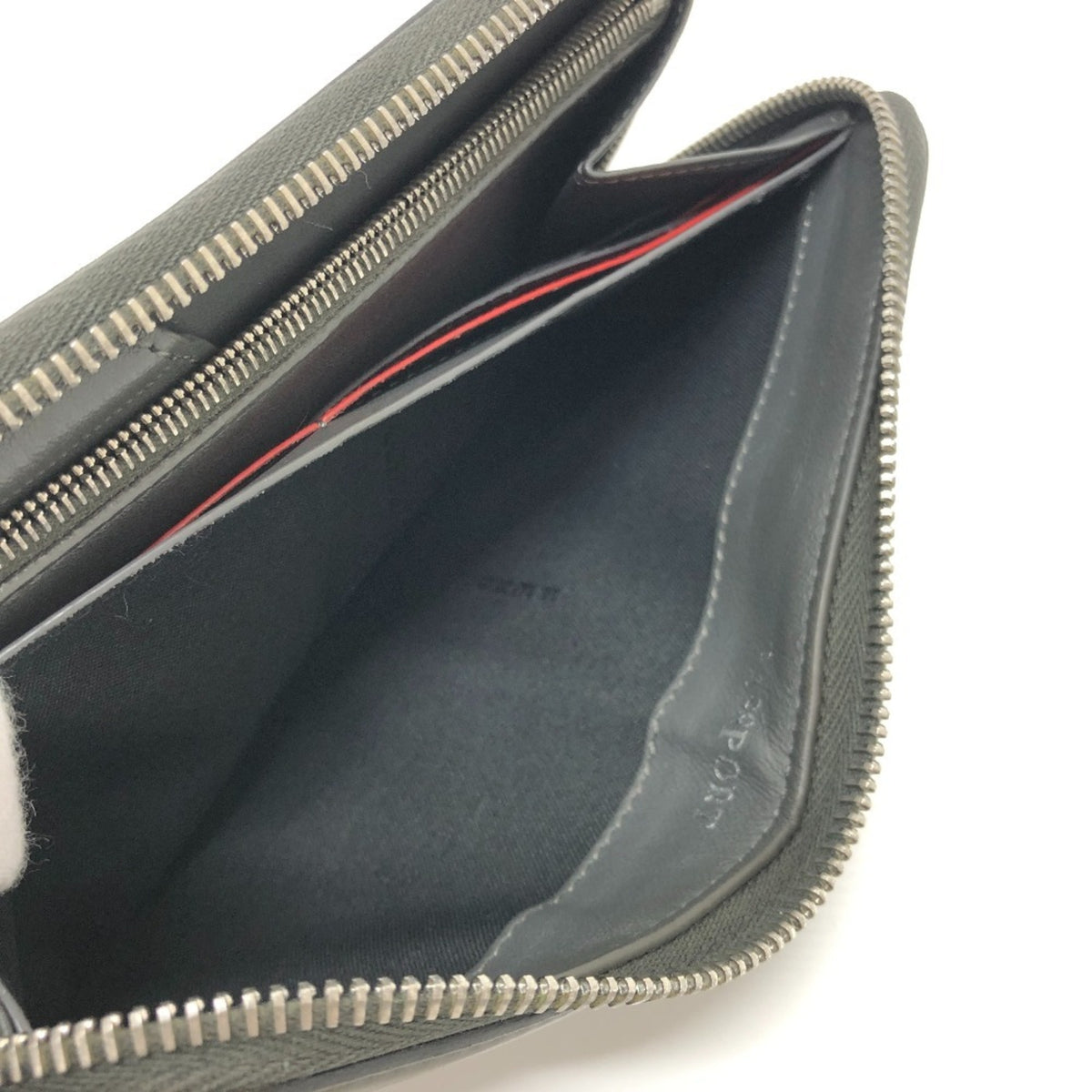 Fendi Gray Leather Long Wallet (Bi-Fold) (Pre-Owned)