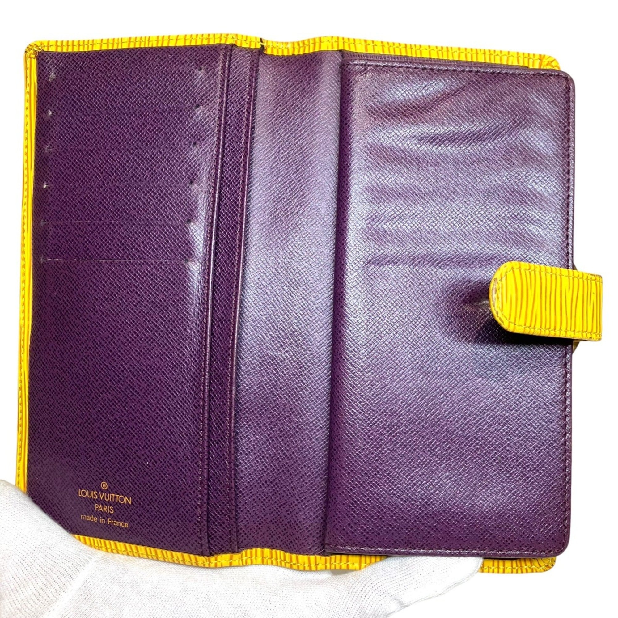 Louis Vuitton Epi Jaune Leather Long Wallet (Bi-Fold) (Pre-Owned)