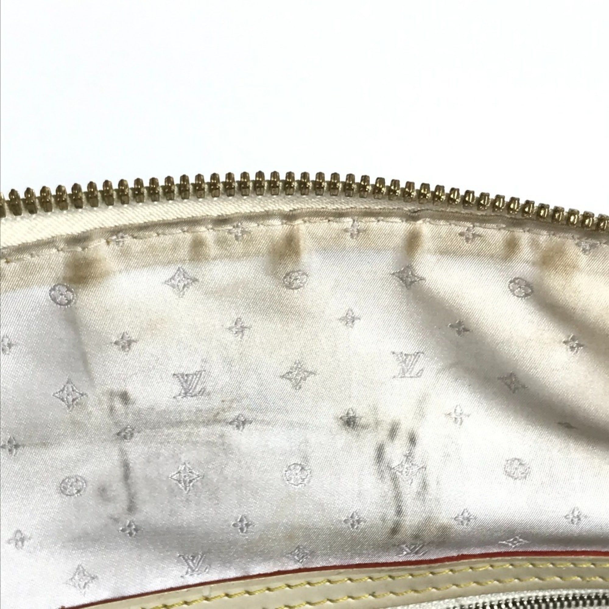 Louis Vuitton Blanc White Suhali Leather Handbag Shoulder Bag Tote Bag (Pre-Owned)