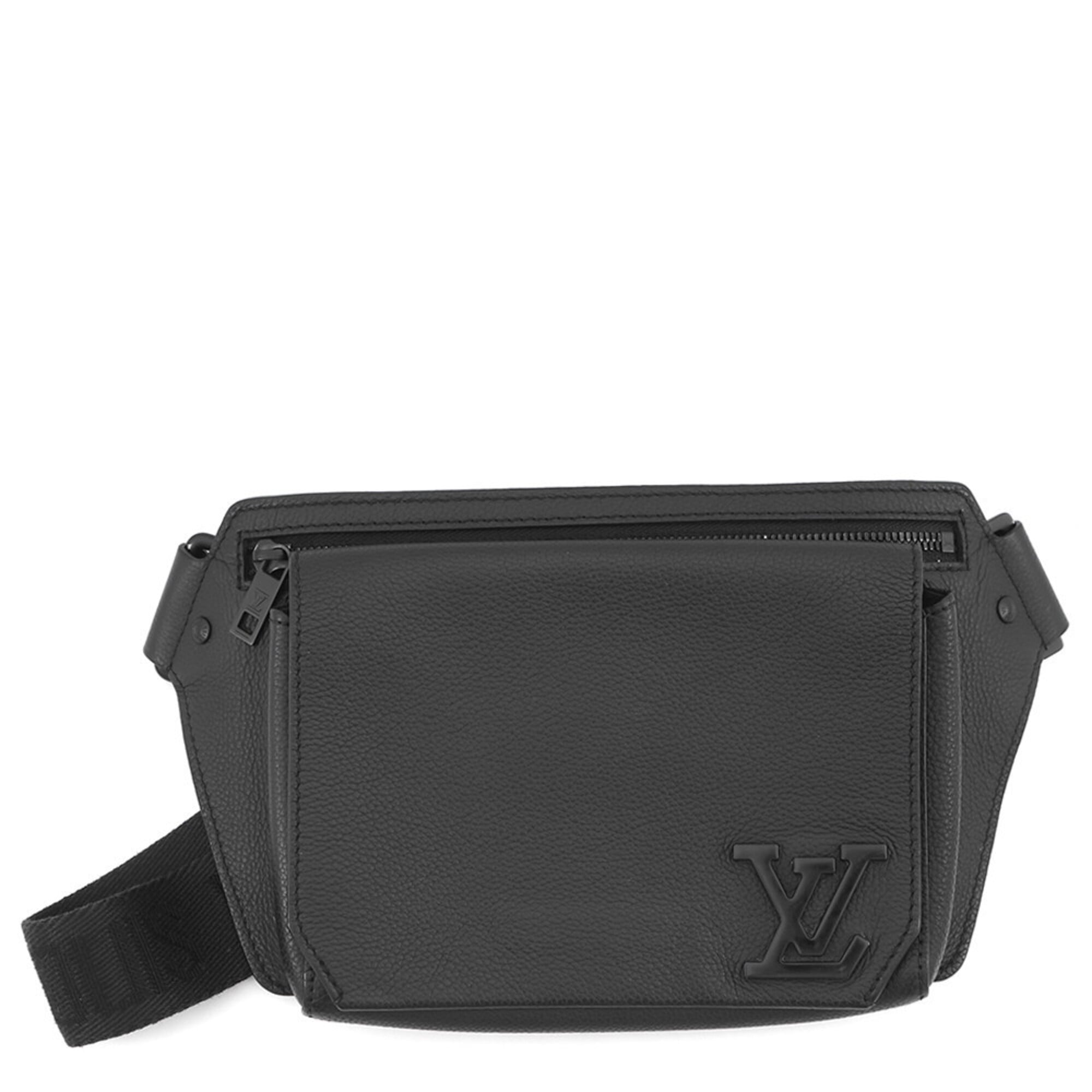 Louis Vuitton Black Noir Leather Handbag Sling Bag (Pre-Owned)