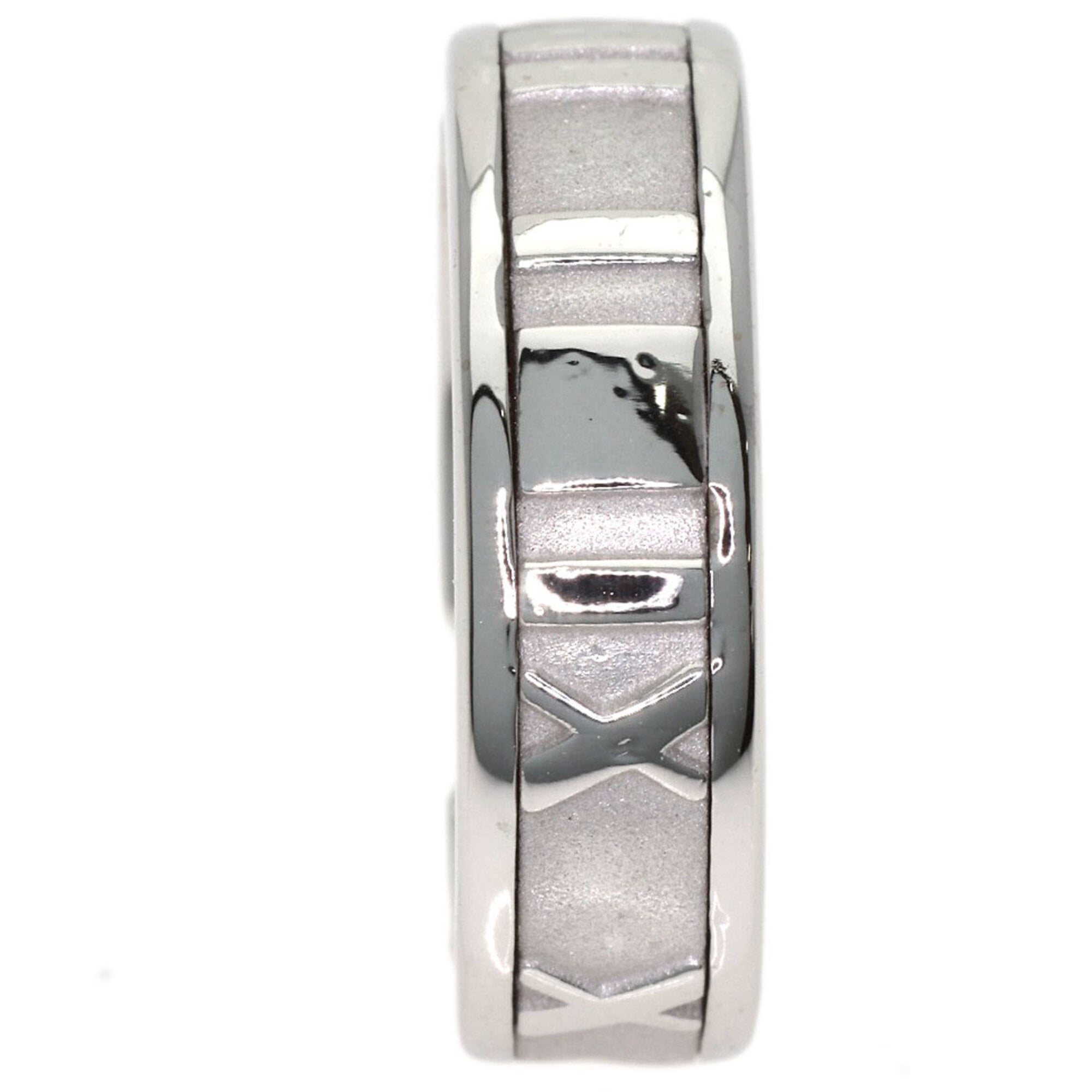 Tiffany Atlas White Gold (18K) Band Ring (Pre-Owned)
