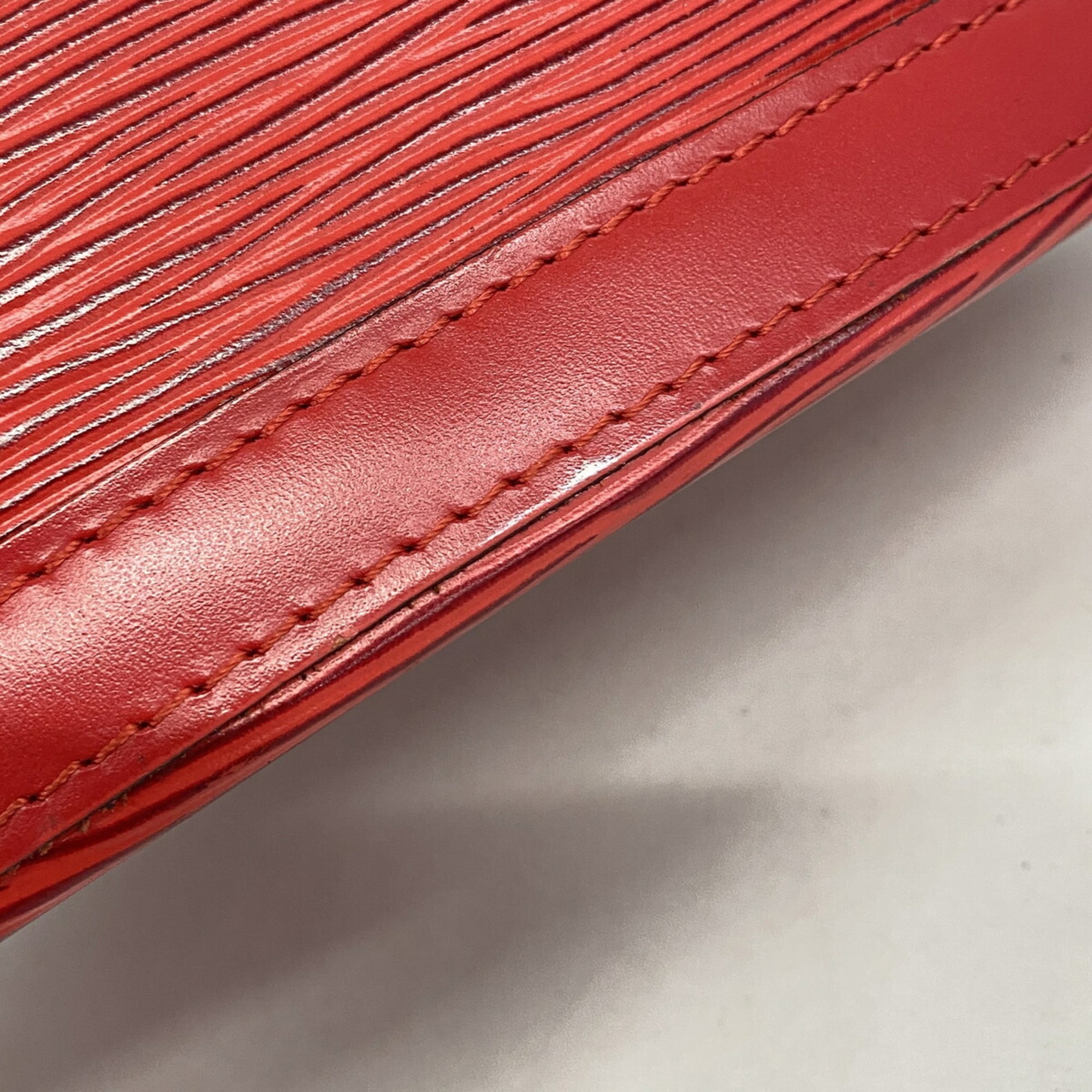 Louis Vuitton Castilian Red Handbag (Pre-Owned)