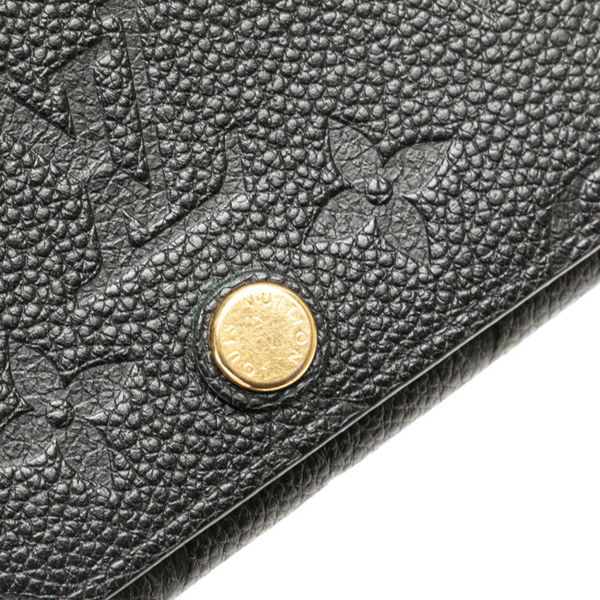 Louis Vuitton Black Noir Leather Wallet (Bi-Fold) (Pre-Owned)