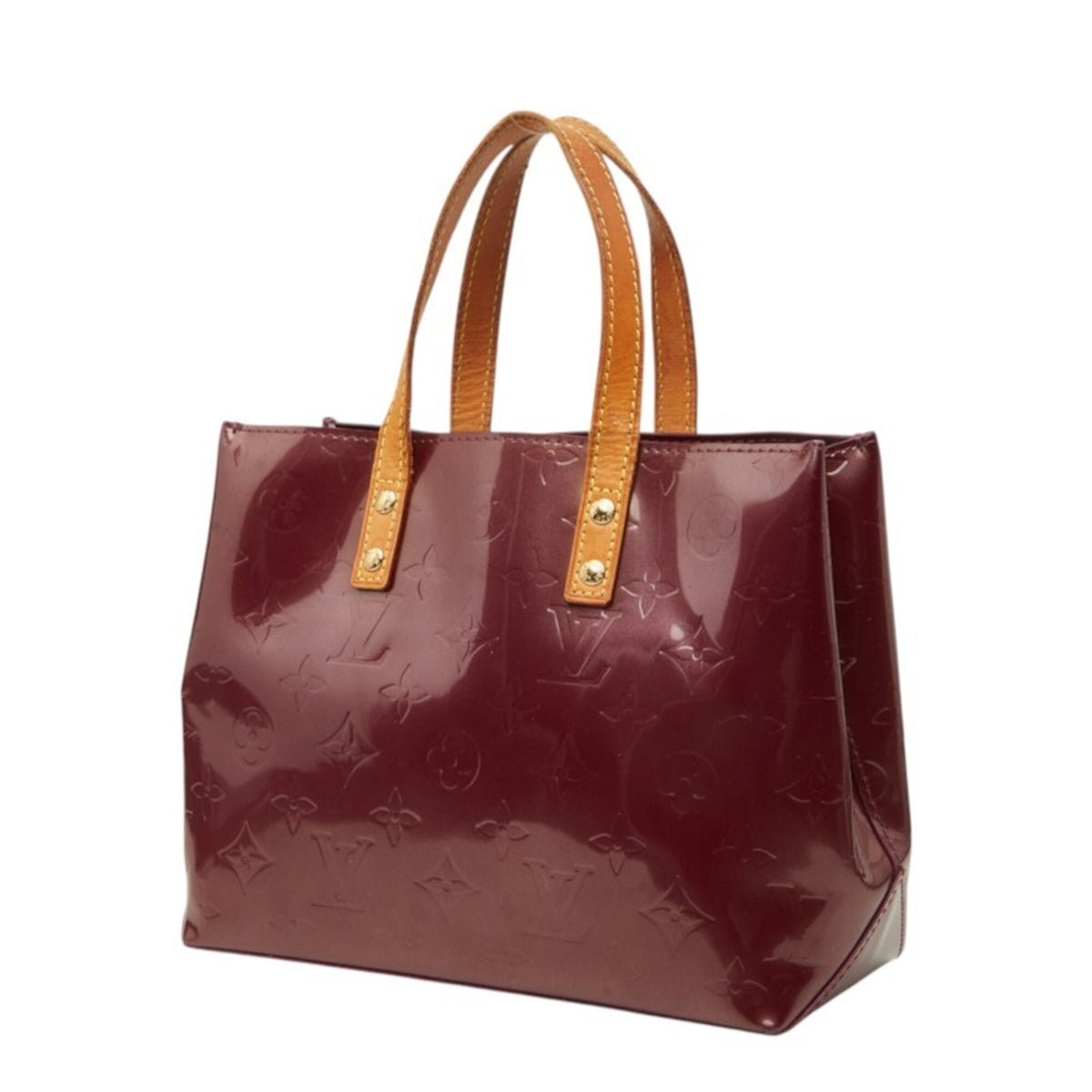 Louis Vuitton Amarante Purple Patent Leather Leather Handbag (Pre-Owned)