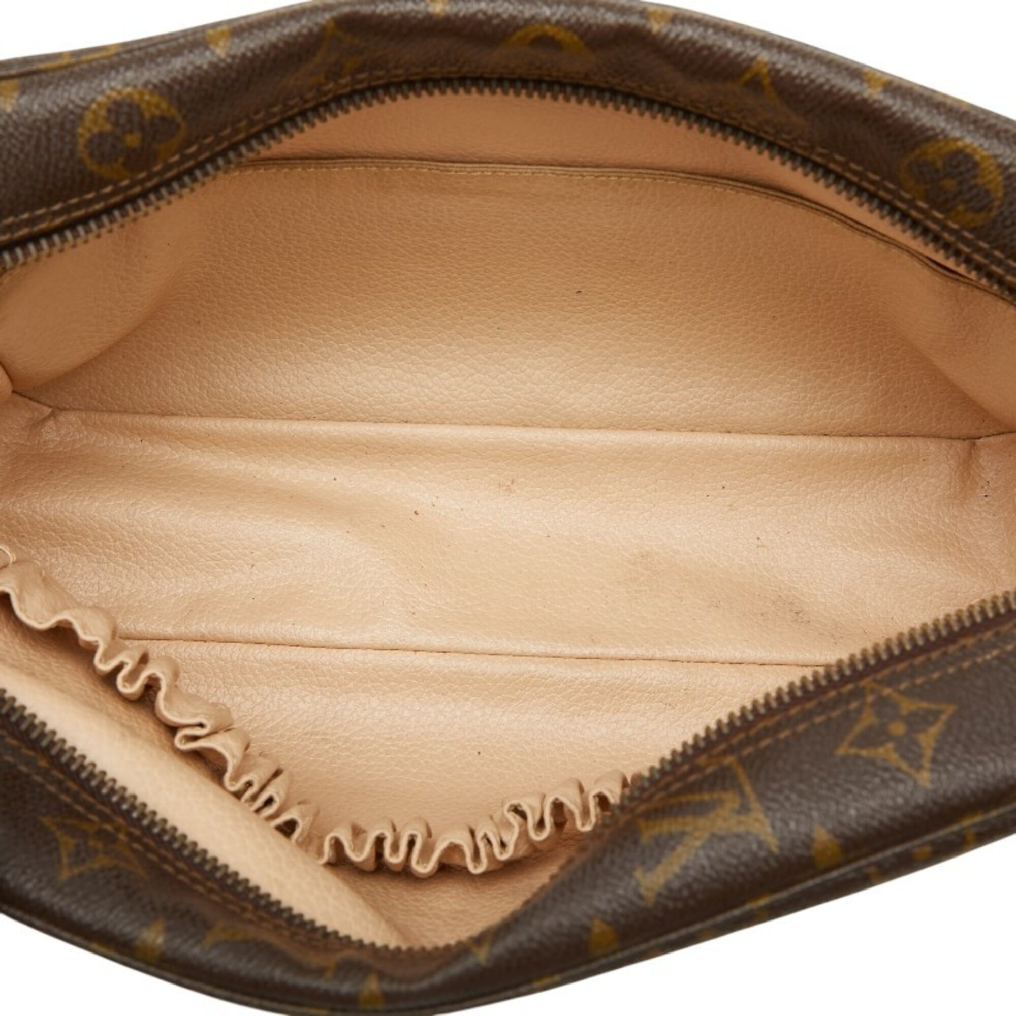 Louis Vuitton Brown Pvc Leather Clutch Bag (Pre-Owned)