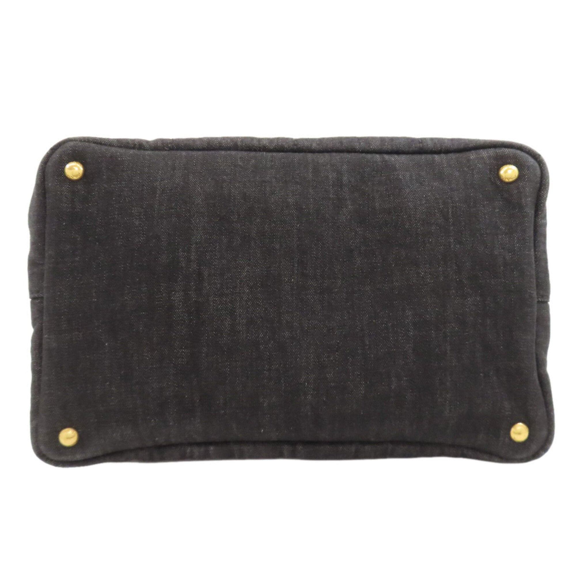 Prada Black Denim Handbag (Pre-Owned)