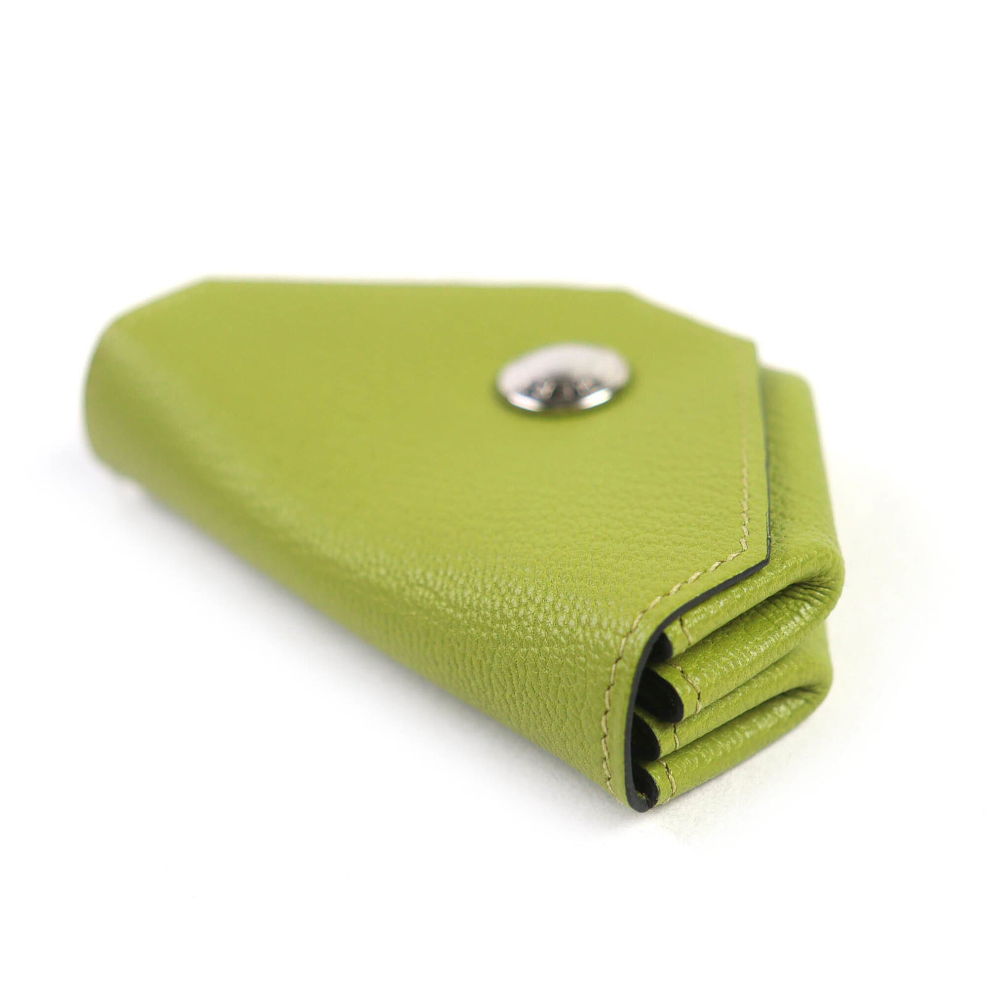 Hermes Anis Green Chevre Leather Coin Purse/Coin Case (Pre-Owned)