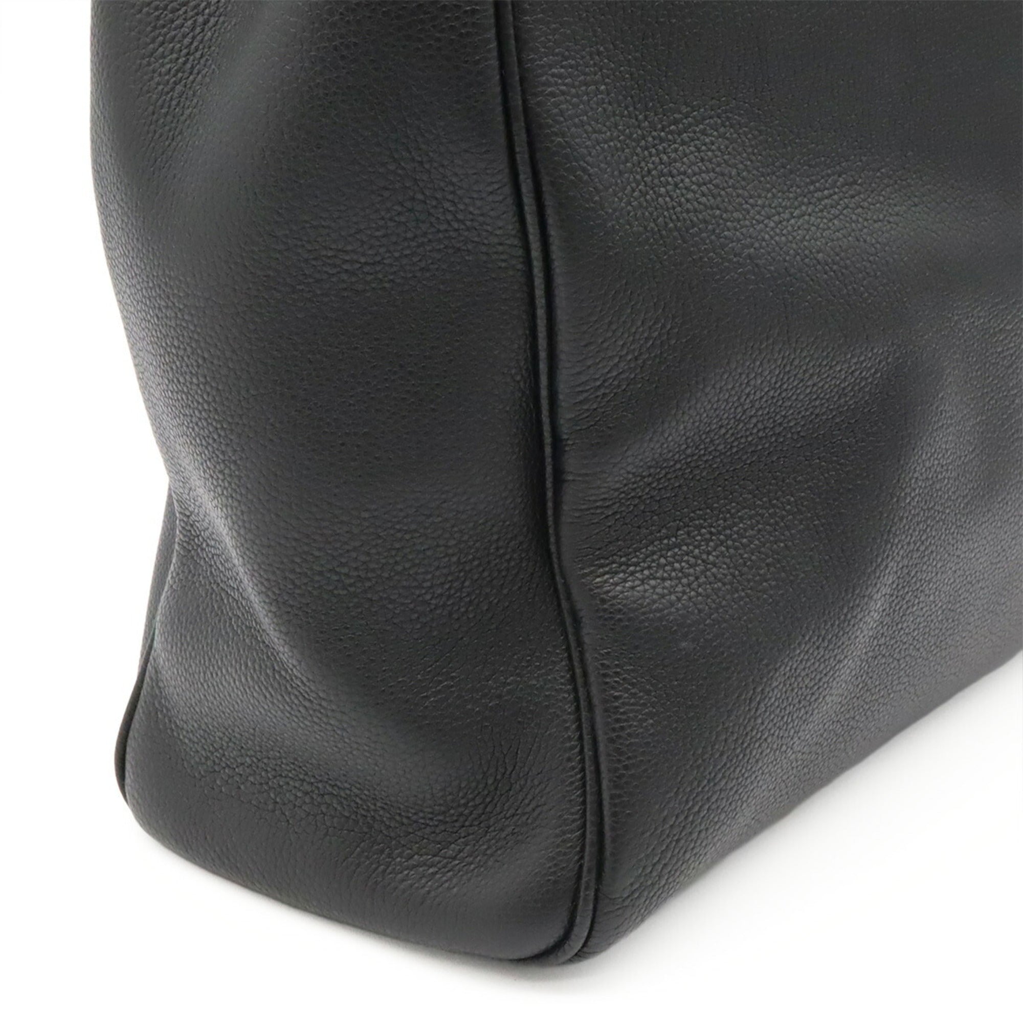 Yves Saint Laurent Black Leather Tote Bag (Pre-Owned)