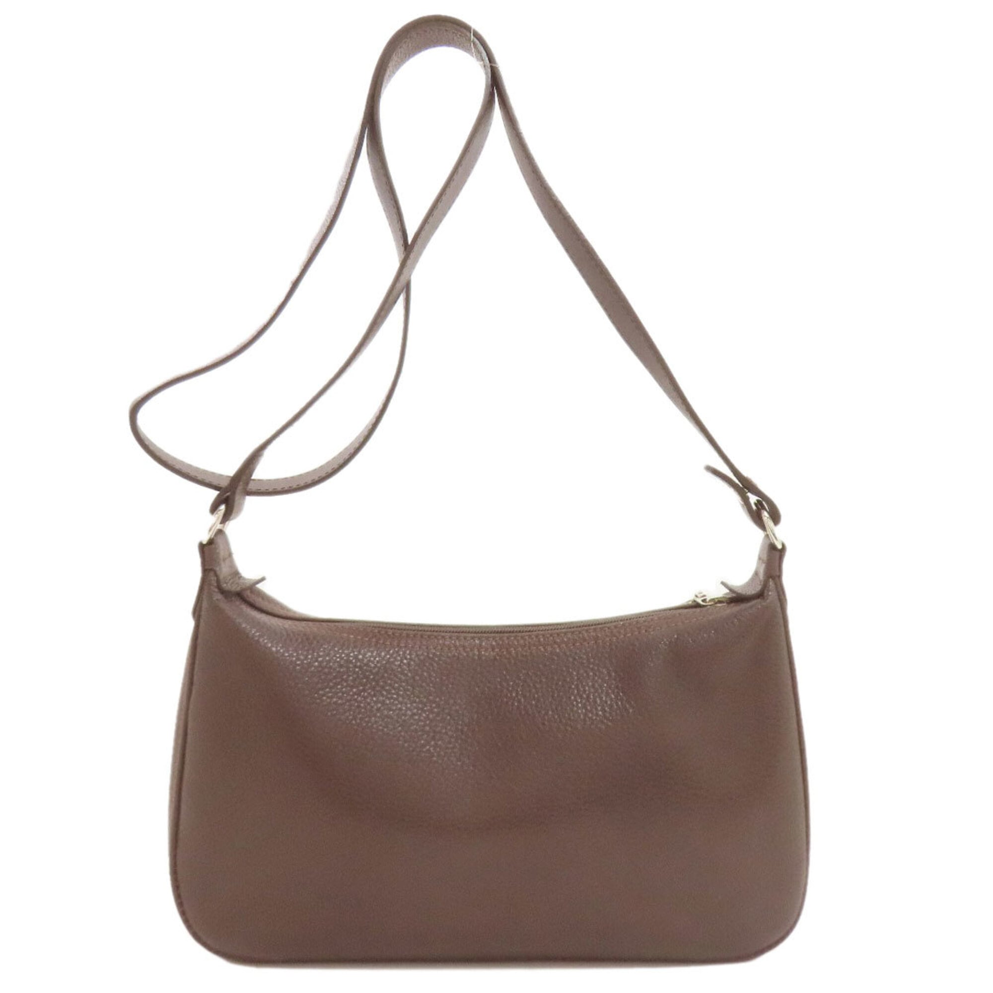 Longchamp Brown Leather Shoulder Bag (Pre-Owned)