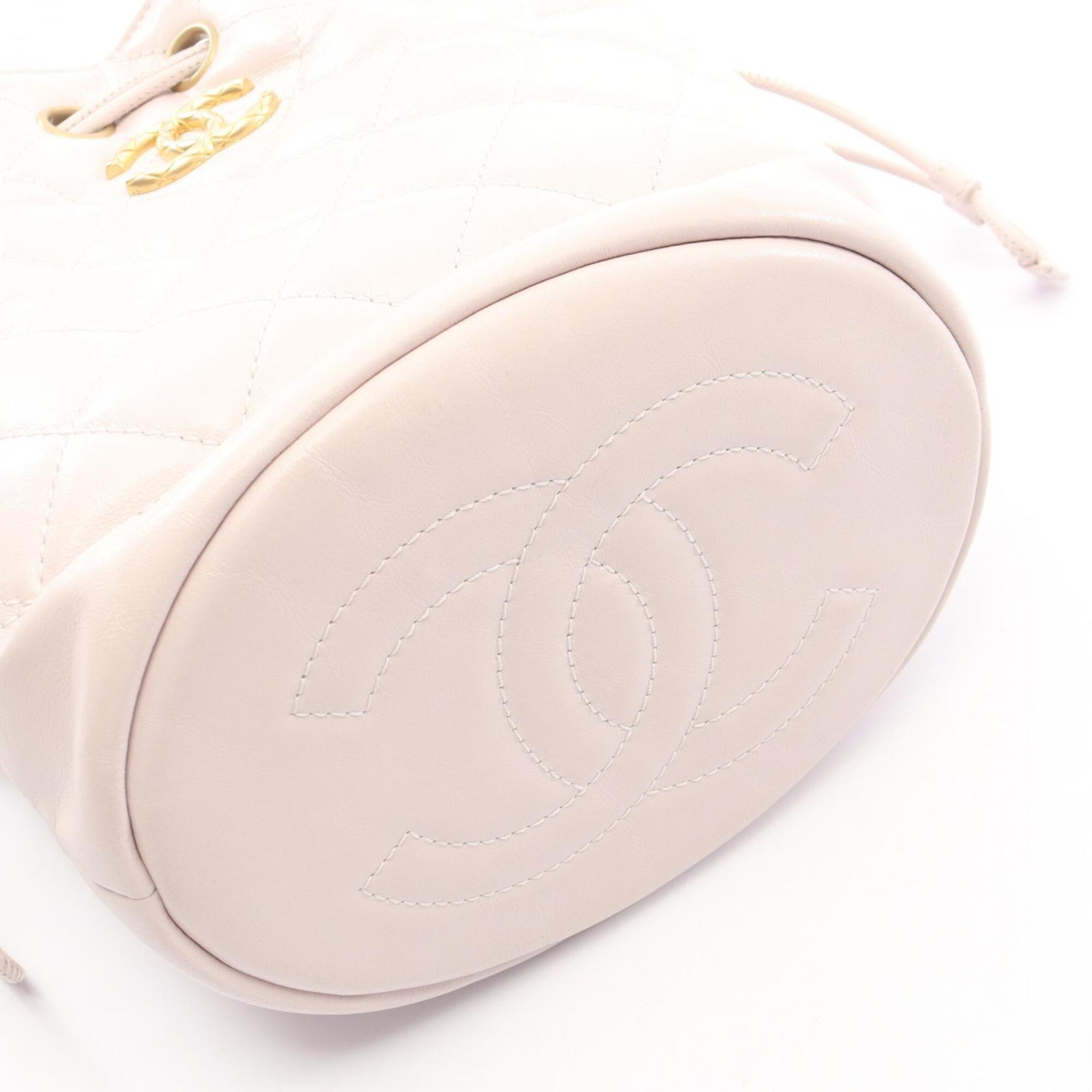 Chanel Pink Leather Handbag Shoulder Bag (Pre-Owned)