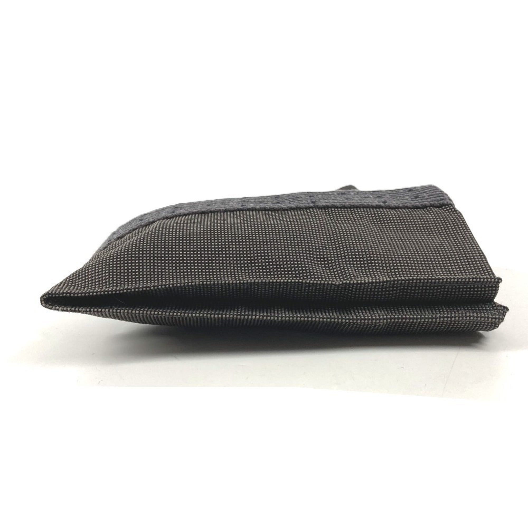 Hermes Her Line Gray Canvas Pochette Shoulder Bag (Pre-Owned)