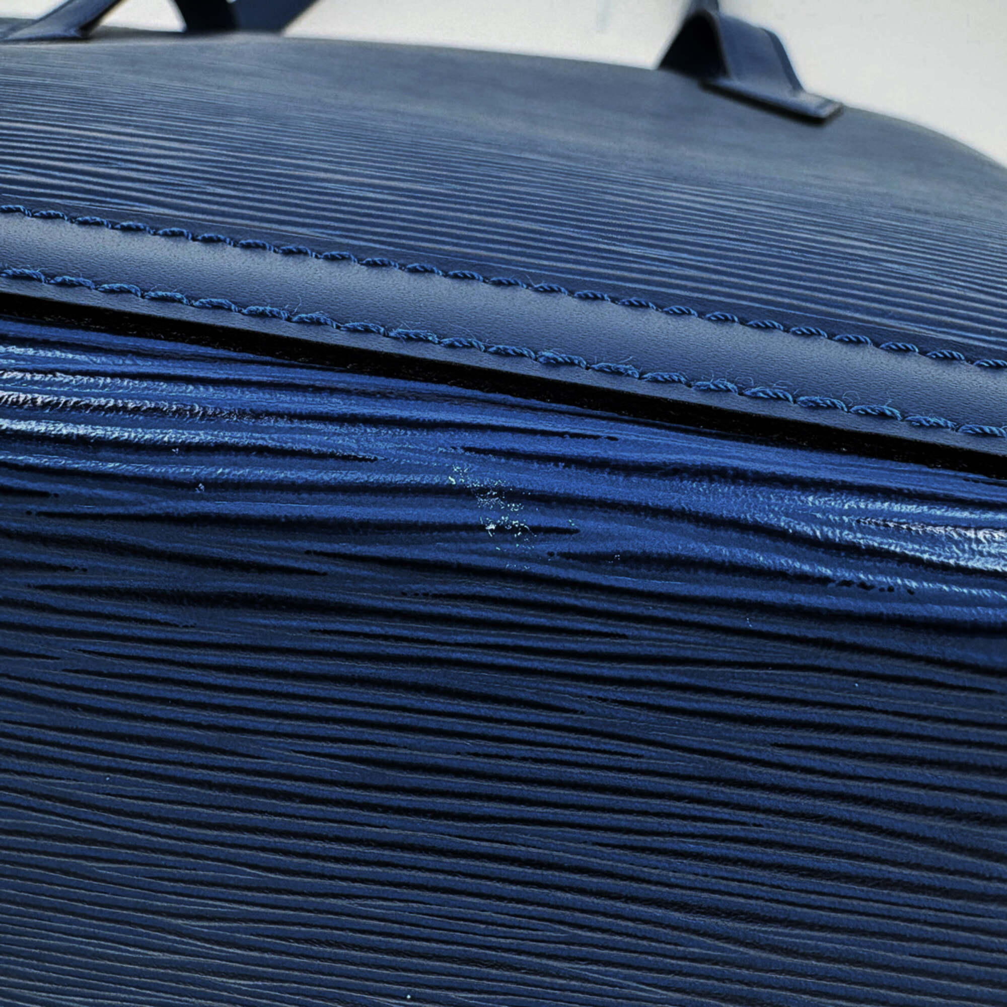 Louis Vuitton Epi Toledo Blue Epi Leather Handbag Tote Bag (Pre-Owned)