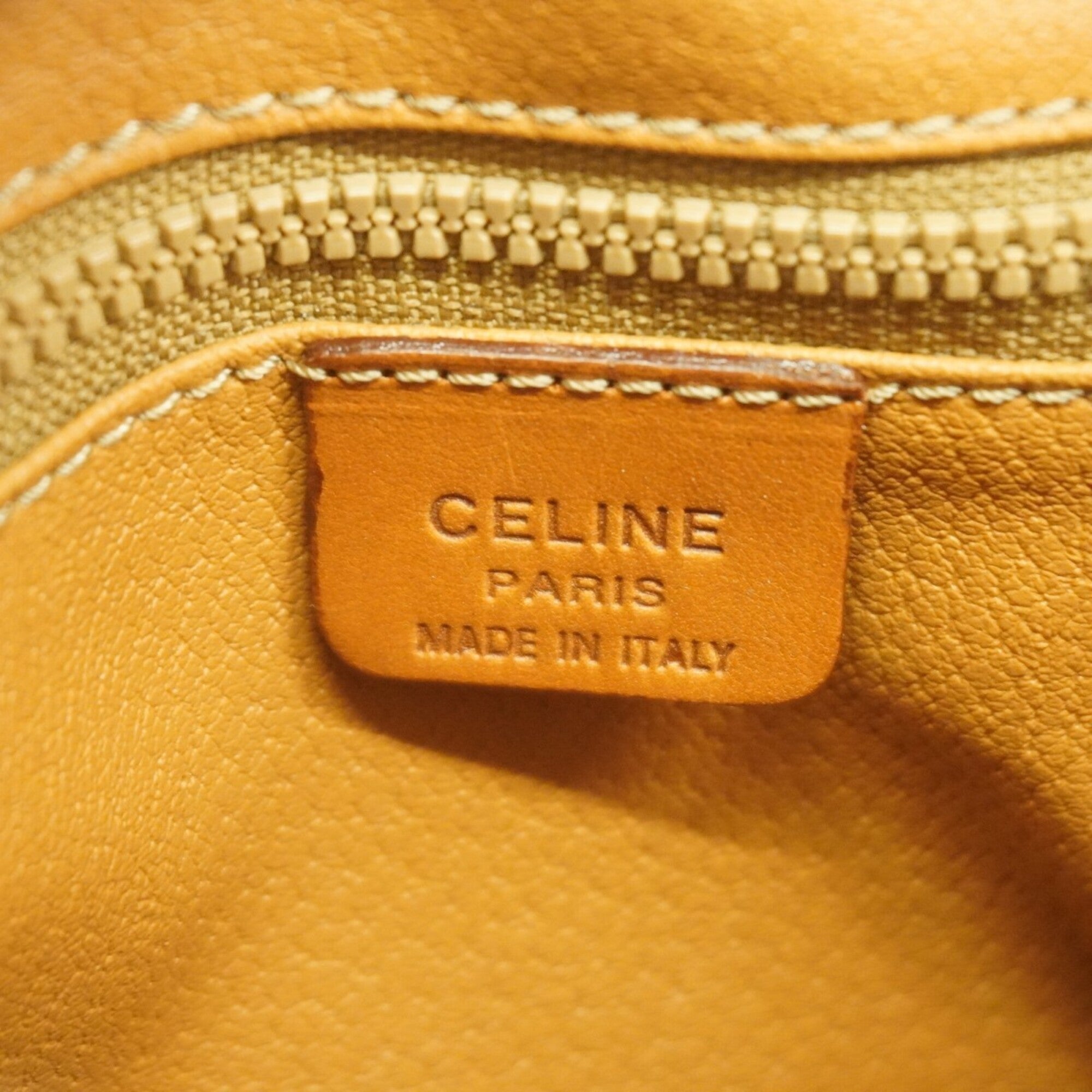 Celine Brown Pvc Clutch Bag (Pre-Owned)
