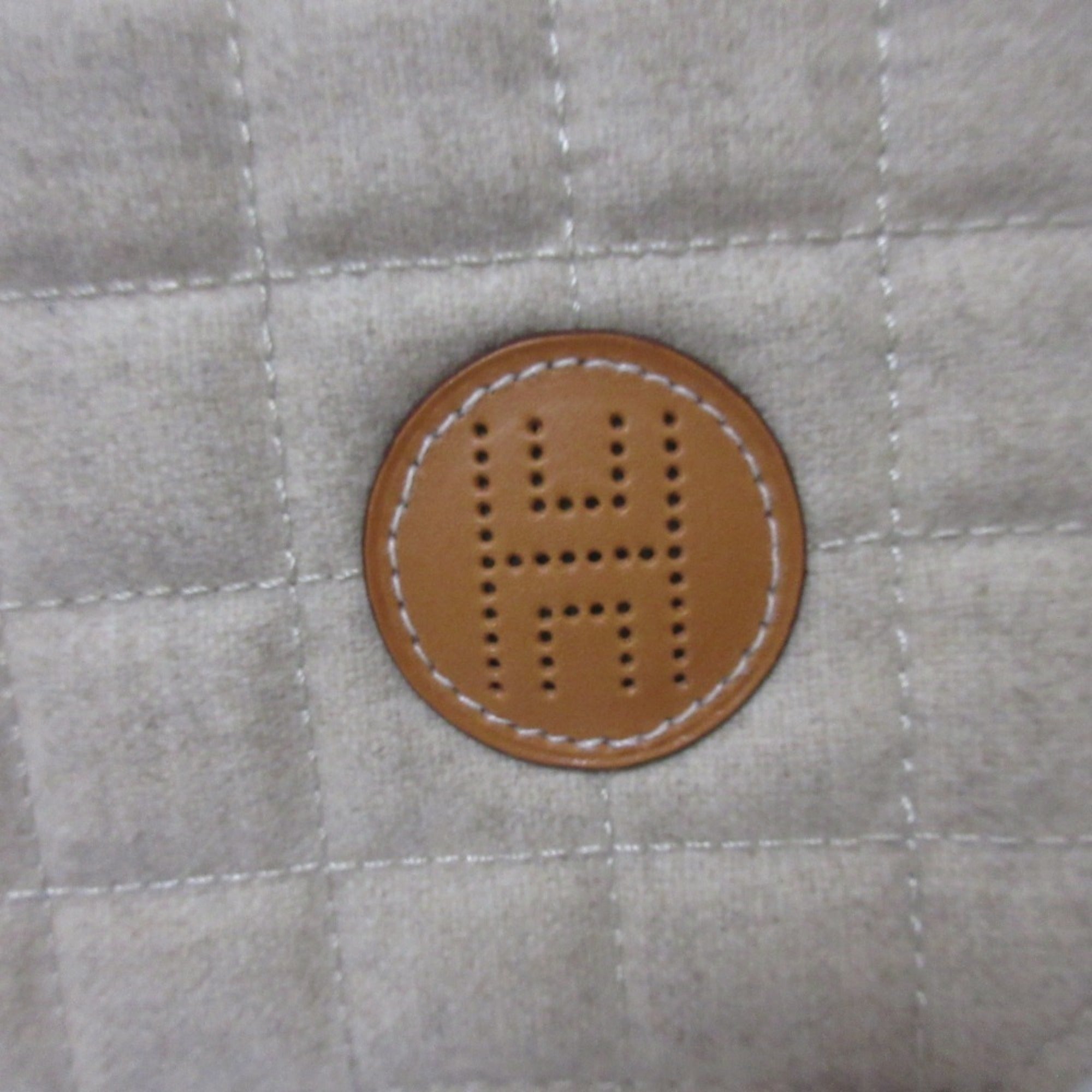 Hermes Grayish Wool 95% Cashmere 5% Handbag Pouch (Pre-Owned)