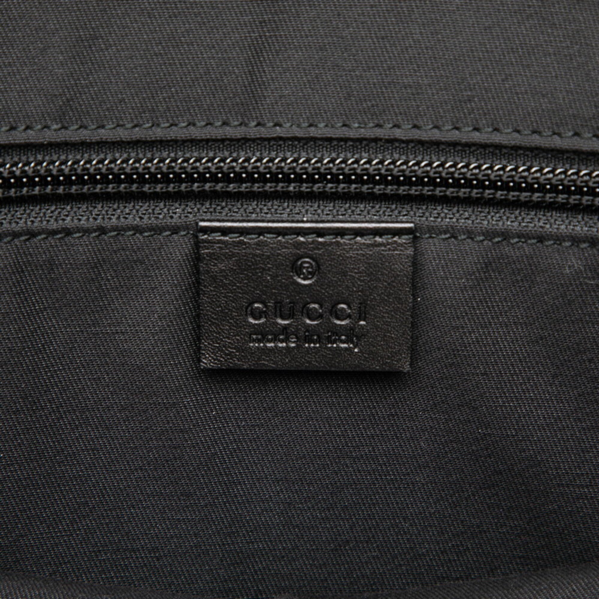Gucci Black Pvc Leather Shoulder Bag Tote Bag (Pre-Owned)