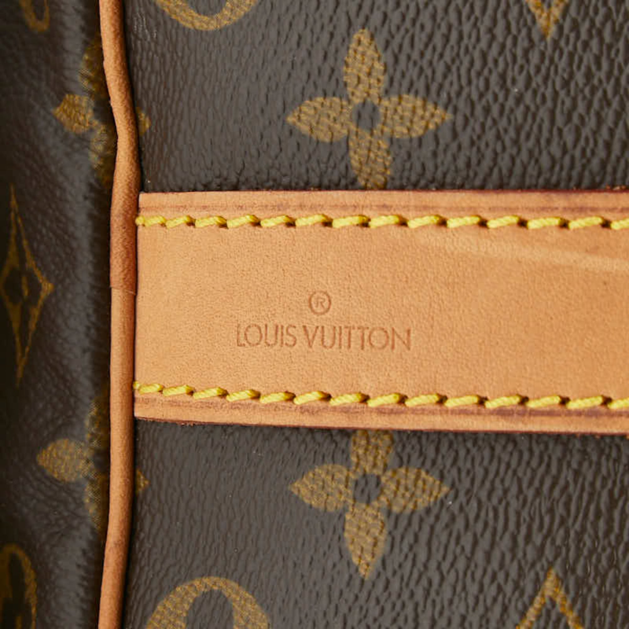 Louis Vuitton Brown Pvc Leather Boston Bag (Pre-Owned)