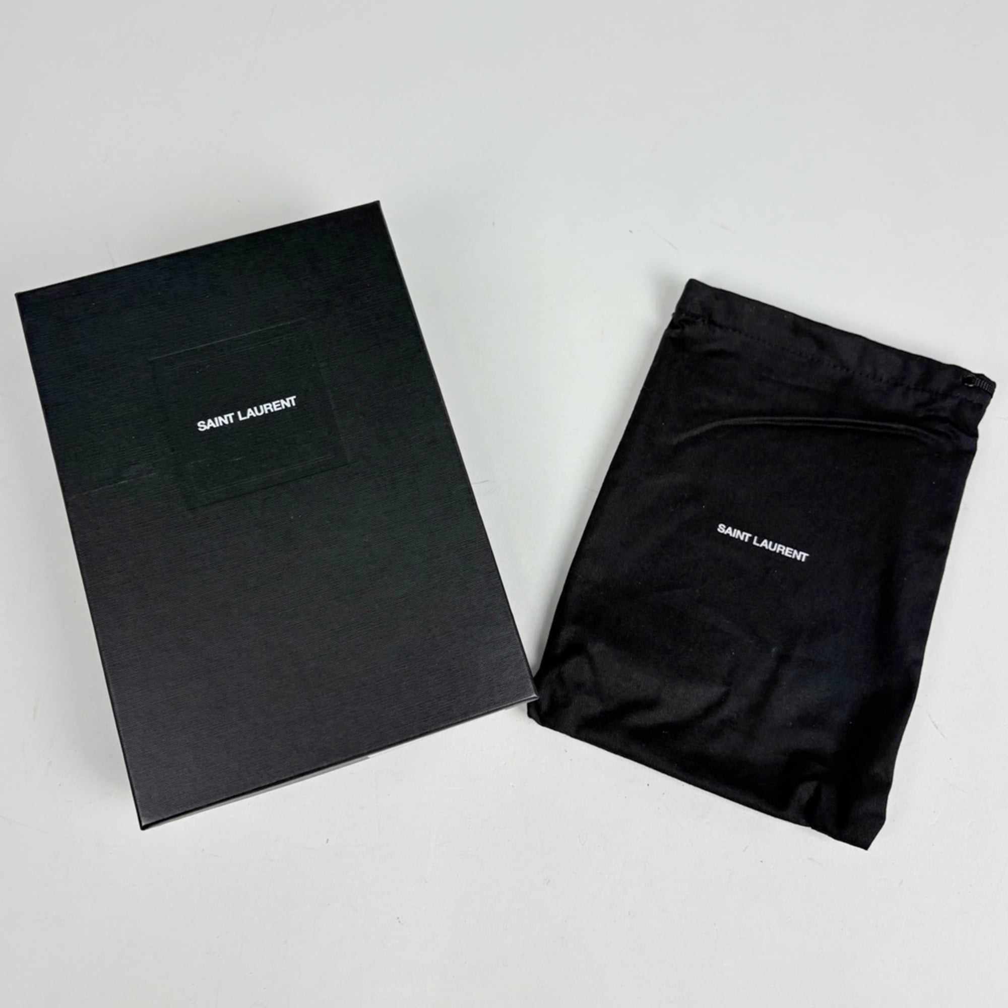 Saint Laurent Black Leather Chain/Shoulder Wallet (Pre-Owned)