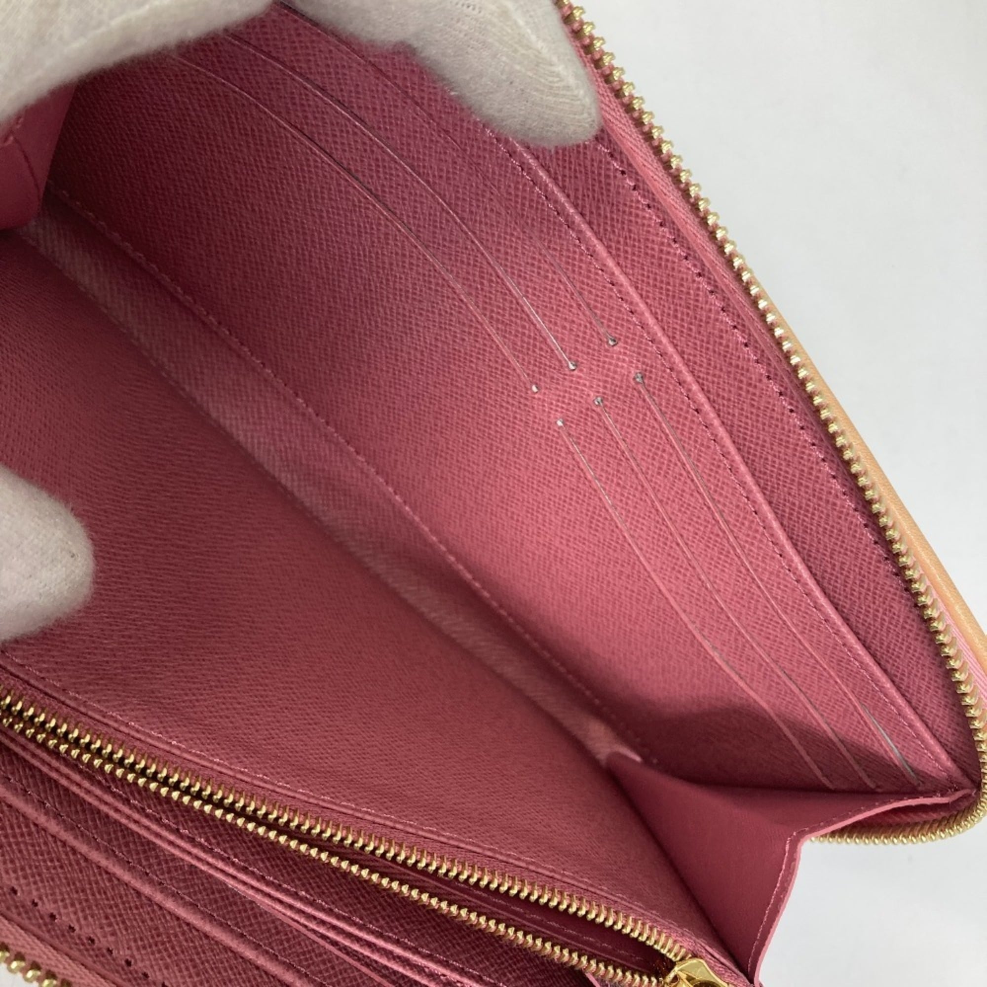 Louis Vuitton Monogram Denim Pink Monogram Denim Long Wallet (Bi-Fold) (Pre-Owned)