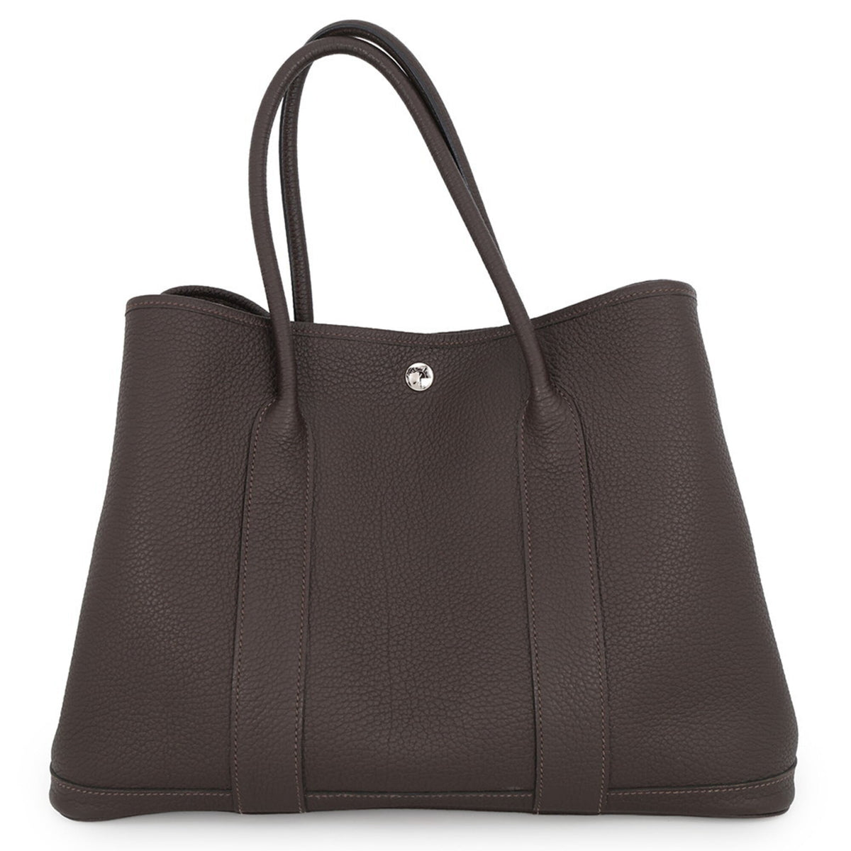 Hermes Ebene Negonda Leather Handbag Tote Bag (Pre-Owned)
